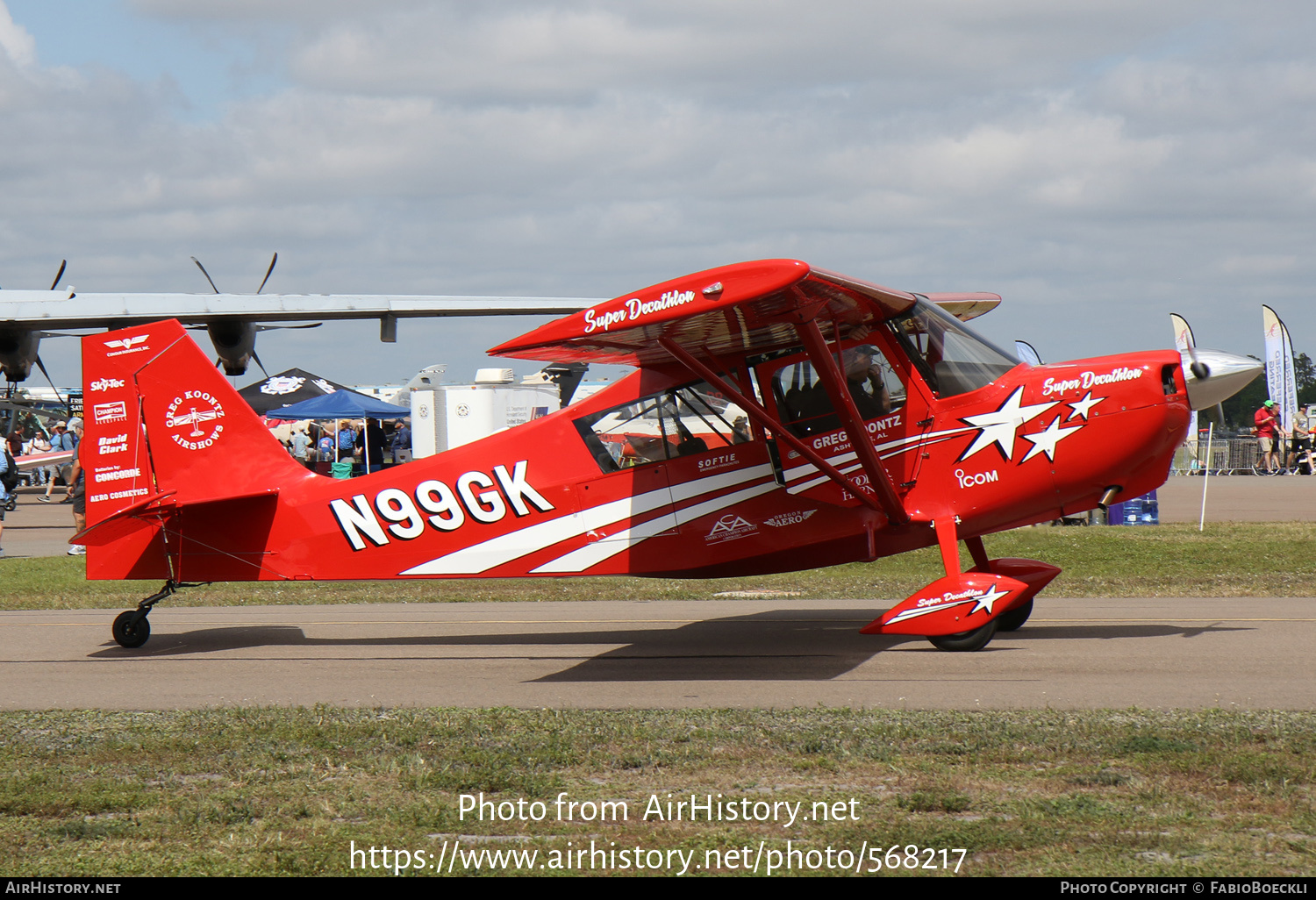 Aircraft Photo of N99GK | American Champion 8KCAB-180 Super Decathlon | Greg Koontz Airshows | AirHistory.net #568217