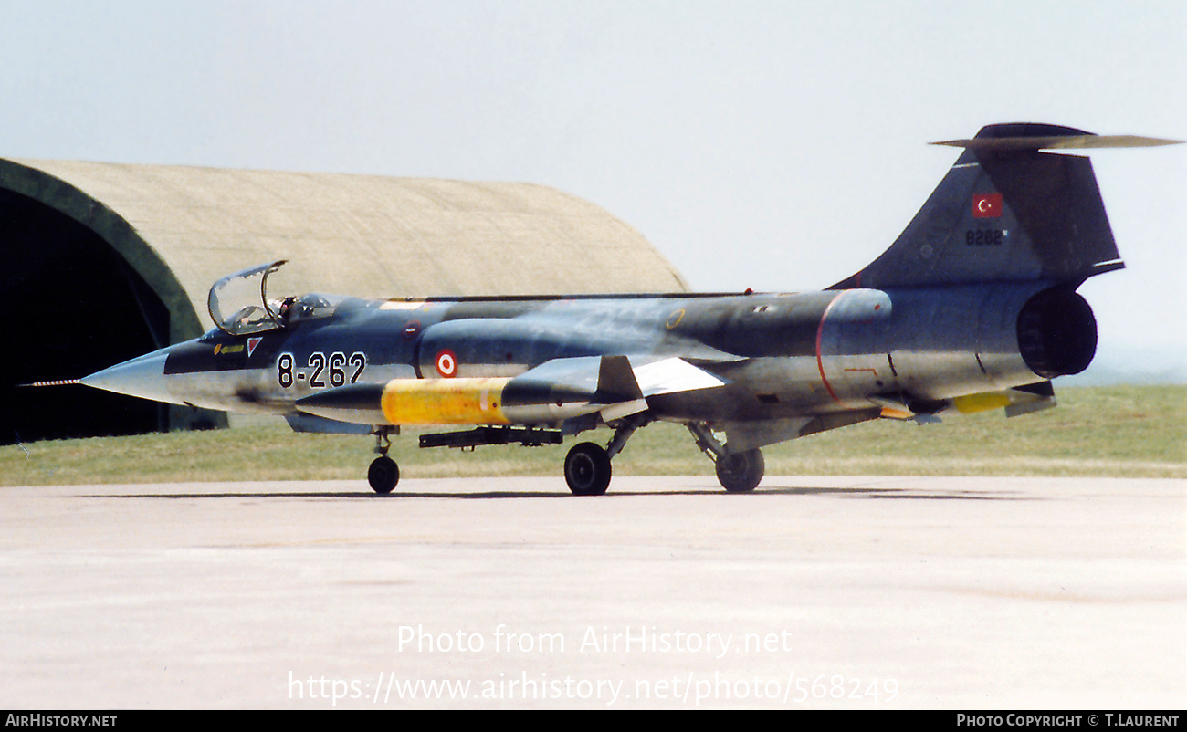 Aircraft Photo of 8262 | Lockheed F-104G Starfighter | Turkey - Air Force | AirHistory.net #568249