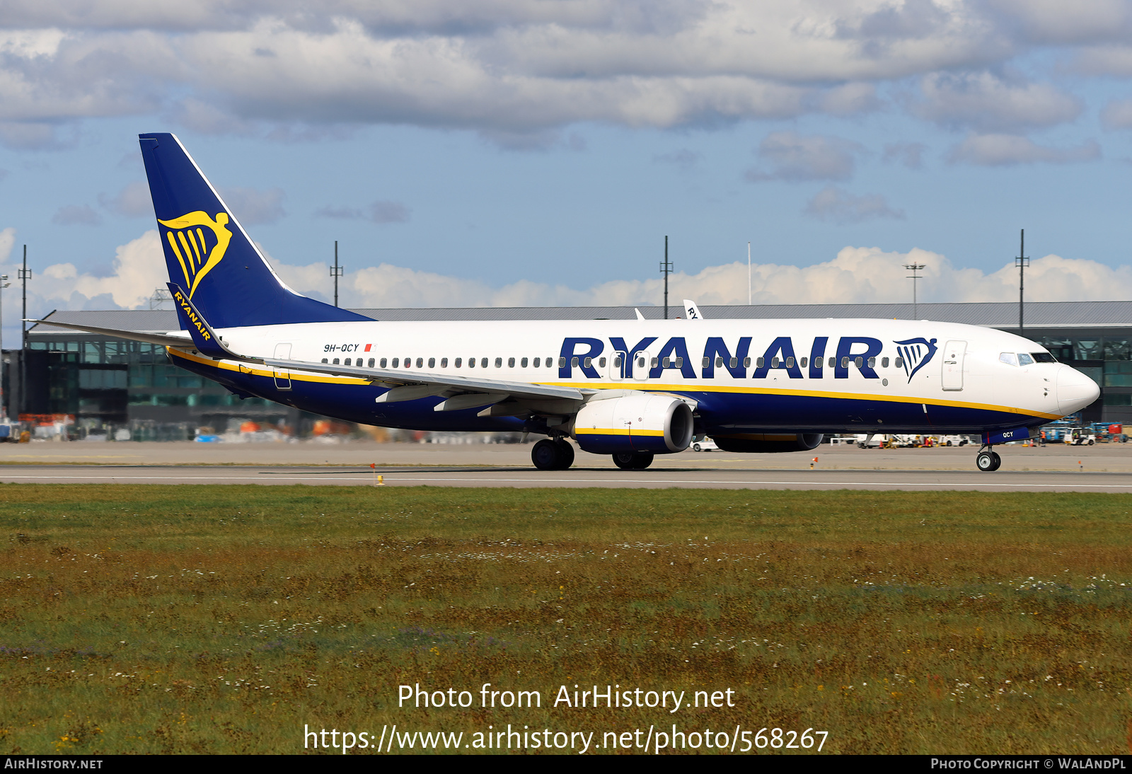 Aircraft Photo of 9H-QCY | Boeing 737-8AS | Ryanair | AirHistory.net #568267