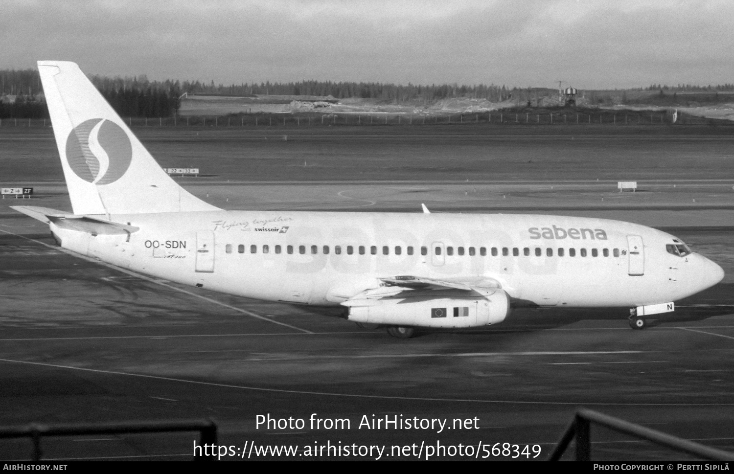 Aircraft Photo of OO-SDN | Boeing 737-229/Adv | Sabena | AirHistory.net #568349