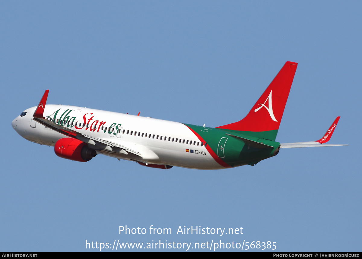 Aircraft Photo of EC-MUB | Boeing 737-86J | AlbaStar | AirHistory.net #568385