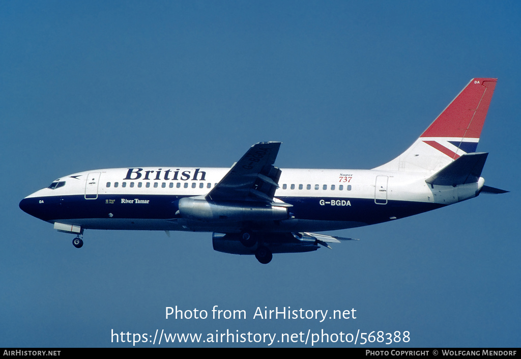 Aircraft Photo of G-BGDA | Boeing 737-236/Adv | British Airways | AirHistory.net #568388