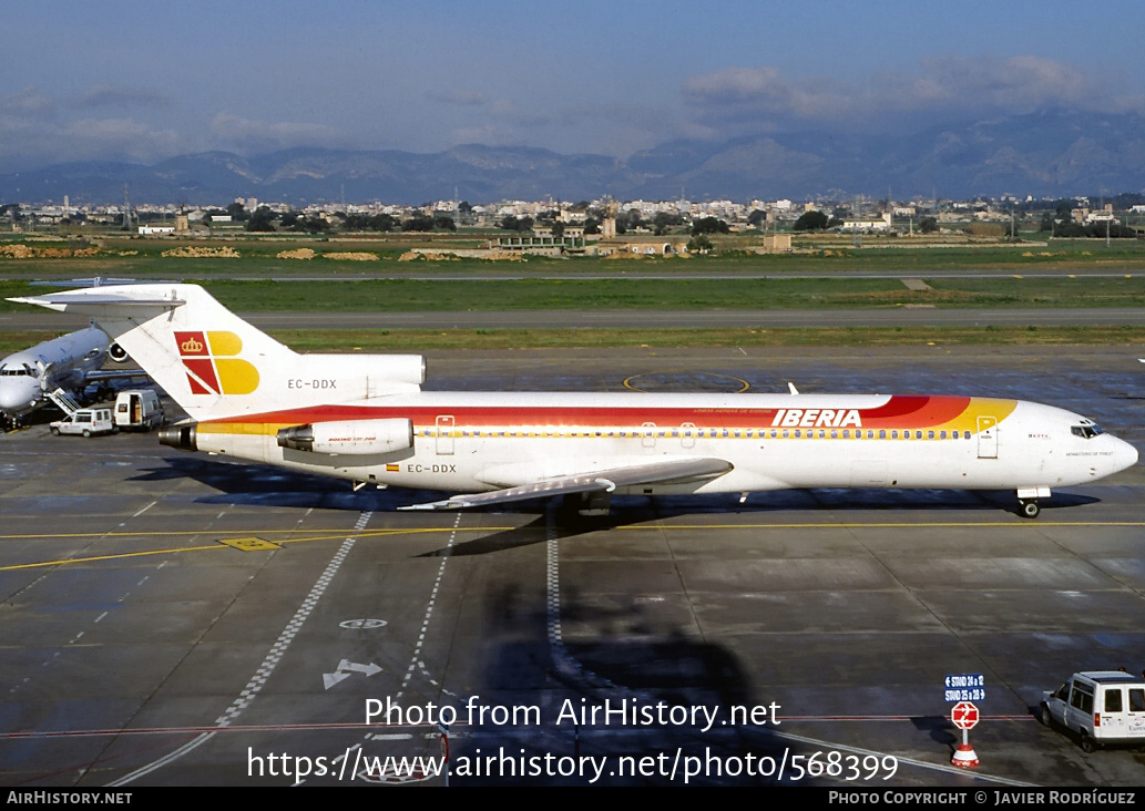 Aircraft Photo of EC-DDX | Boeing 727-256/Adv | Iberia | AirHistory.net #568399