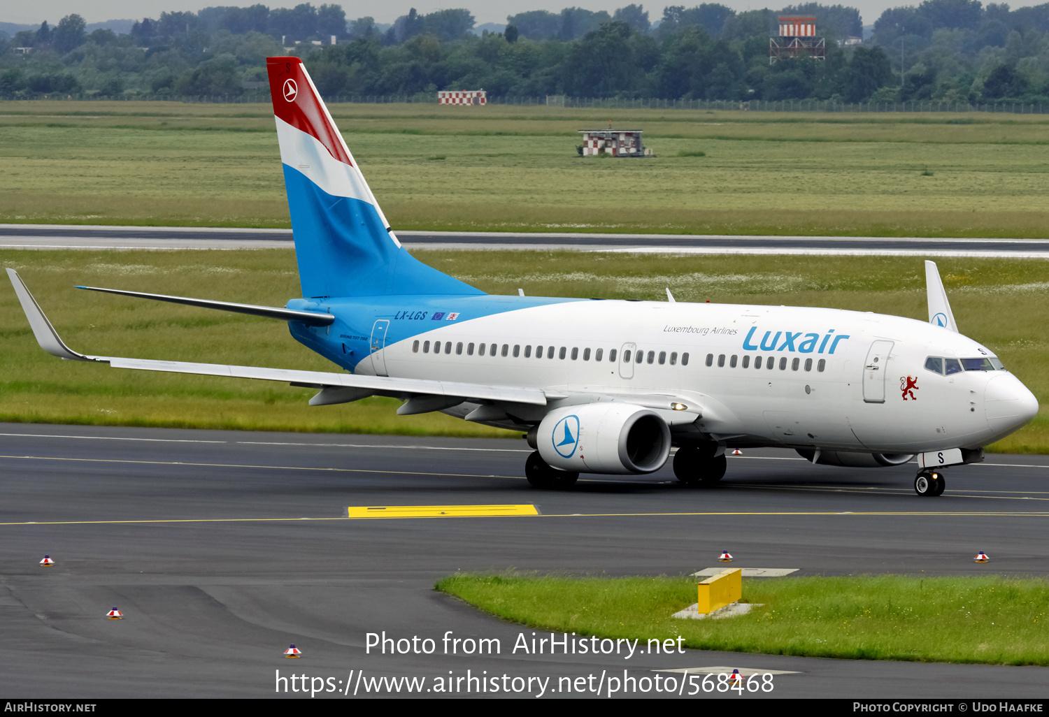 Aircraft Photo of LX-LGS | Boeing 737-7C9 | Luxair | AirHistory.net #568468