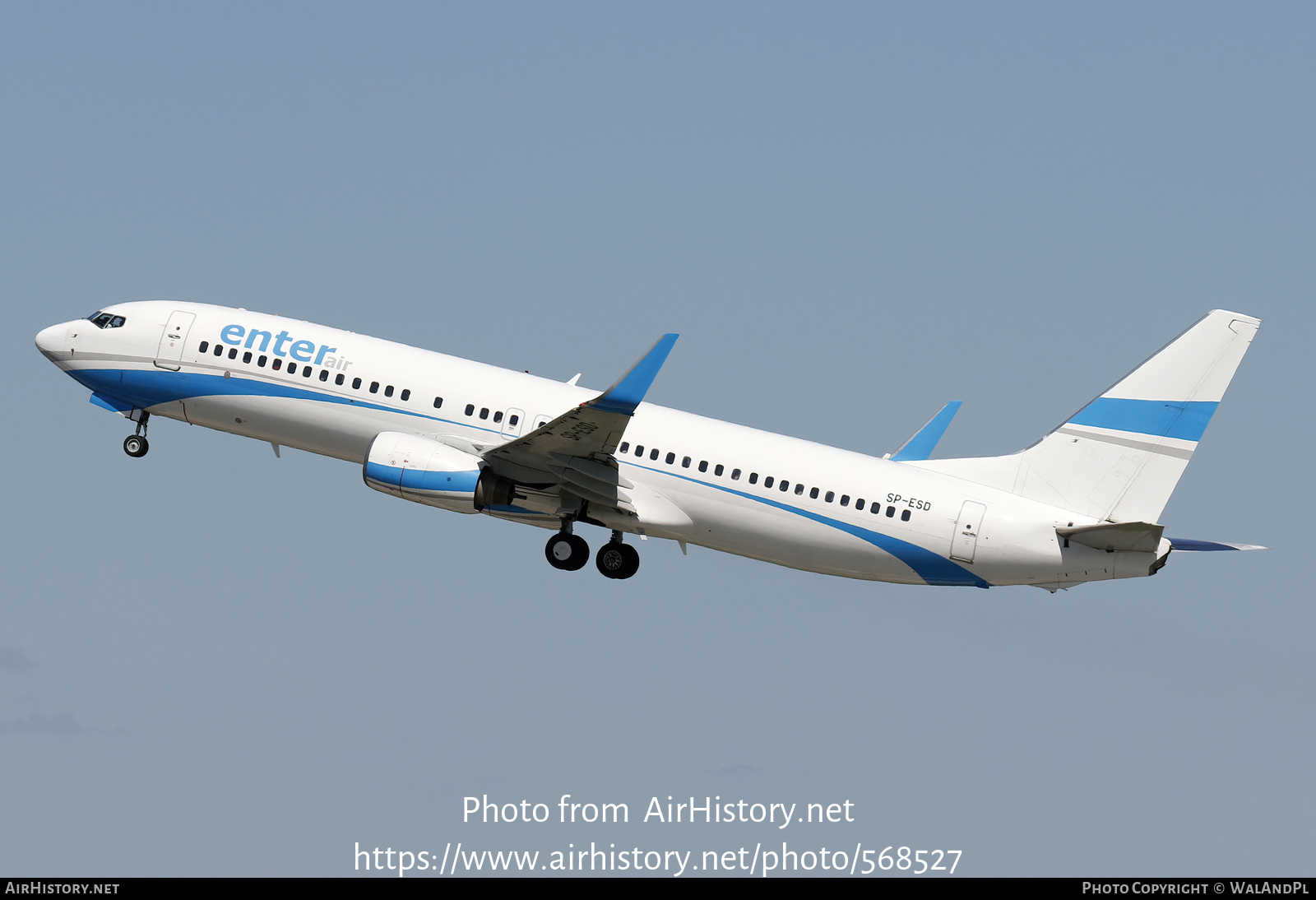 Aircraft Photo of SP-ESD | Boeing 737-8AS | Enter Air | AirHistory.net #568527