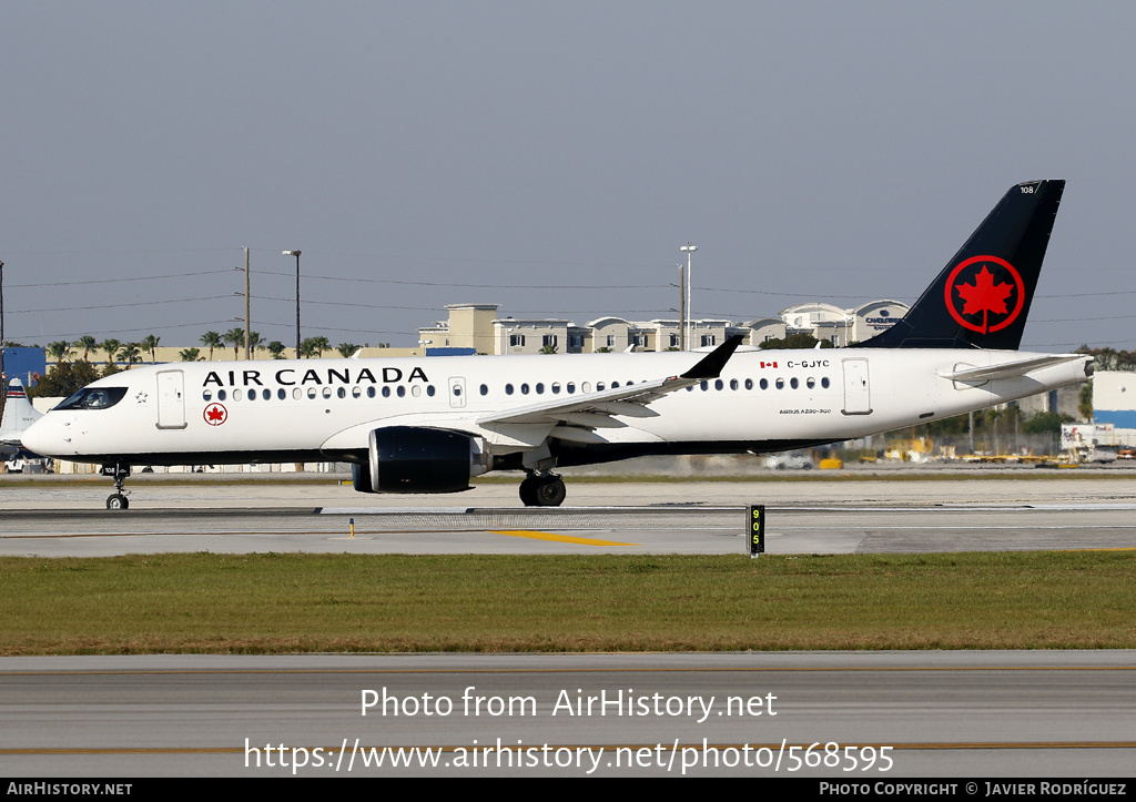 Aircraft Photo of C-GJYC | Airbus A220-371 (BD-500-1A11) | Air Canada | AirHistory.net #568595