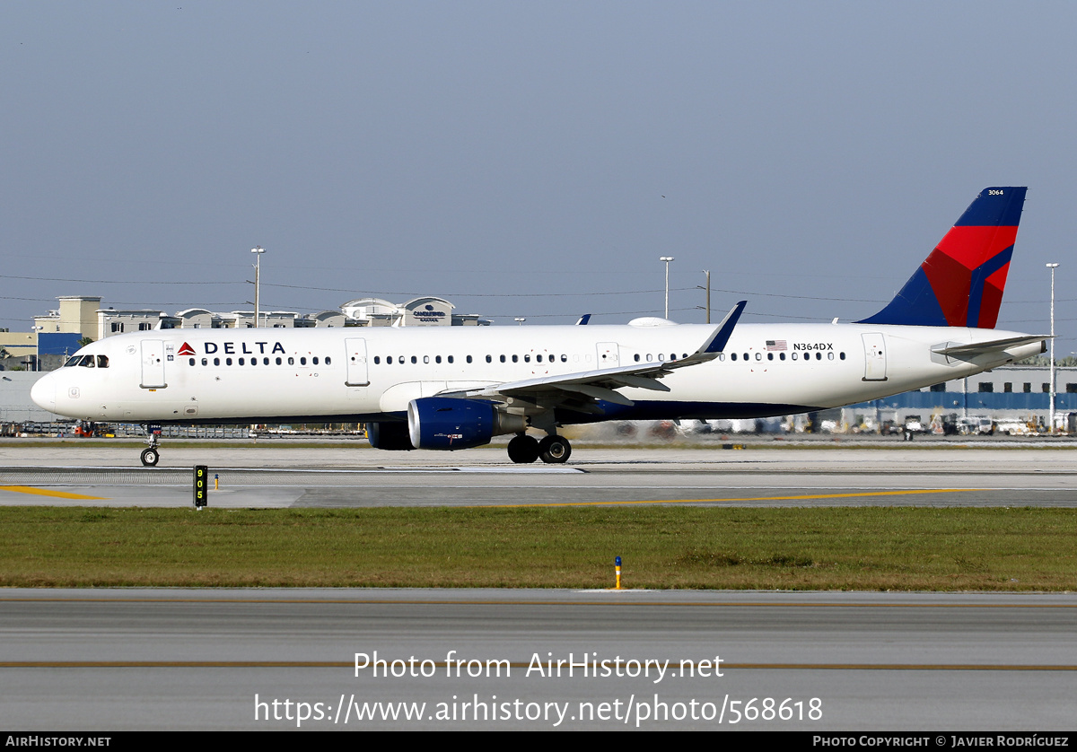 Aircraft Photo of N364DX | Airbus A321-211 | Delta Air Lines | AirHistory.net #568618