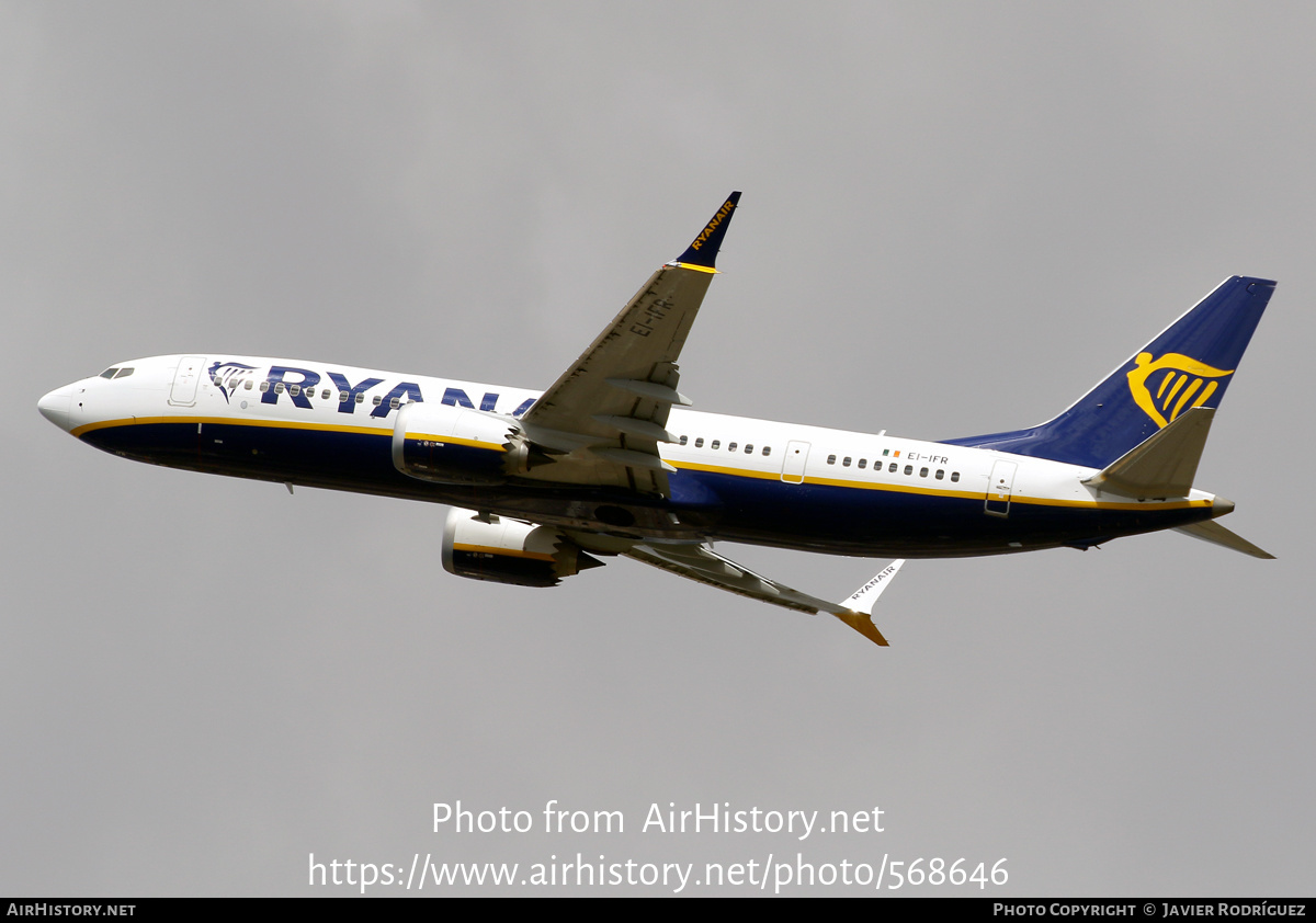 Aircraft Photo of EI-IFR | Boeing 737-8200 Max 200 | Ryanair | AirHistory.net #568646