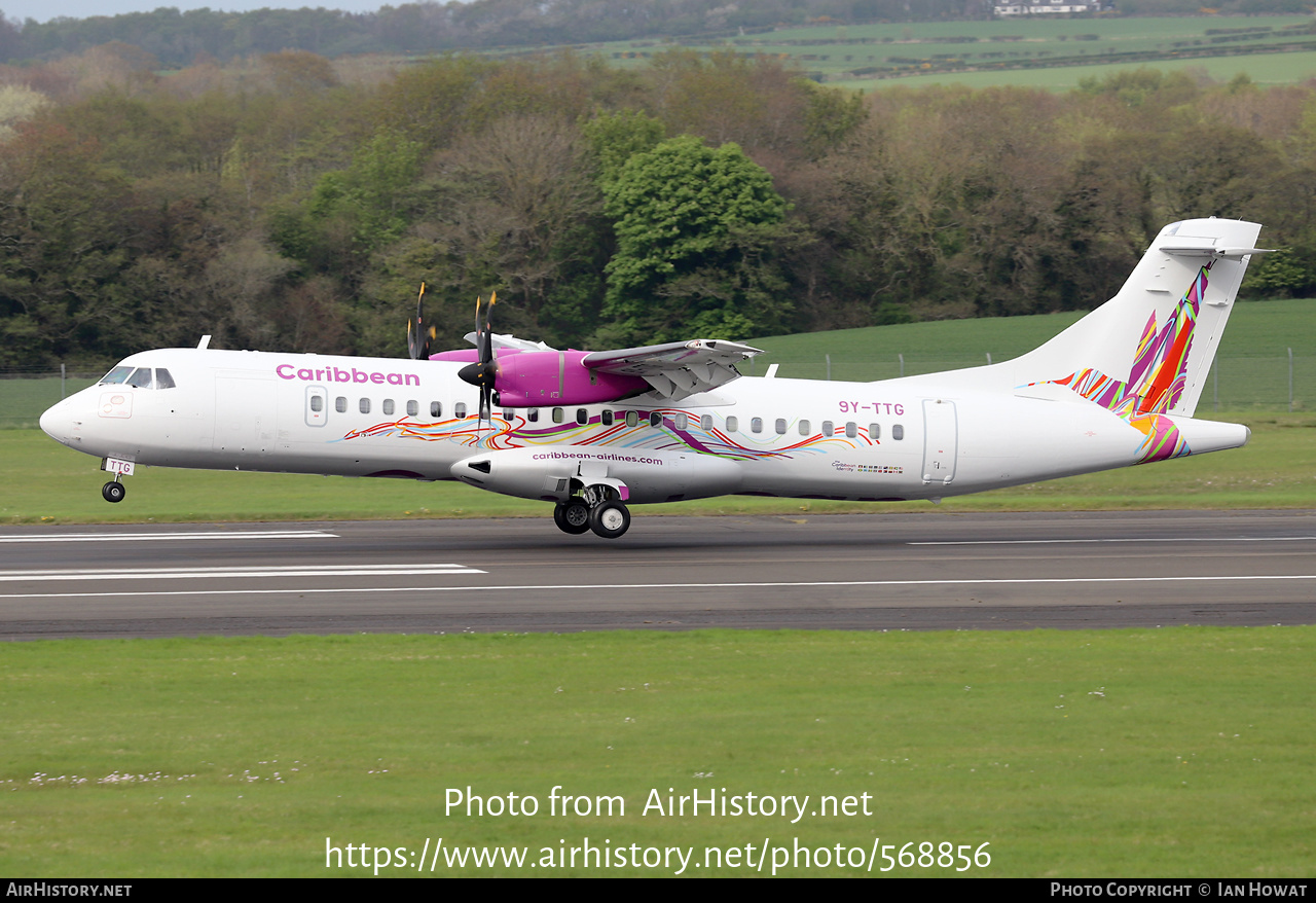 Aircraft Photo of 9Y-TTG | ATR ATR-72-600 (ATR-72-212A) | Caribbean Airlines | AirHistory.net #568856