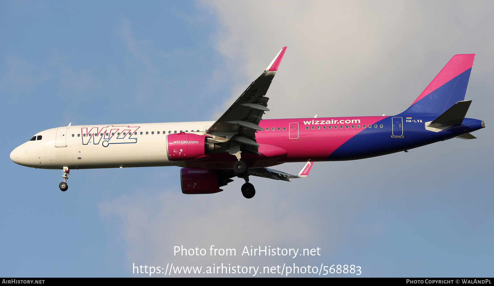 Aircraft Photo of HA-LVA | Airbus A321-271NX | Wizz Air | AirHistory ...