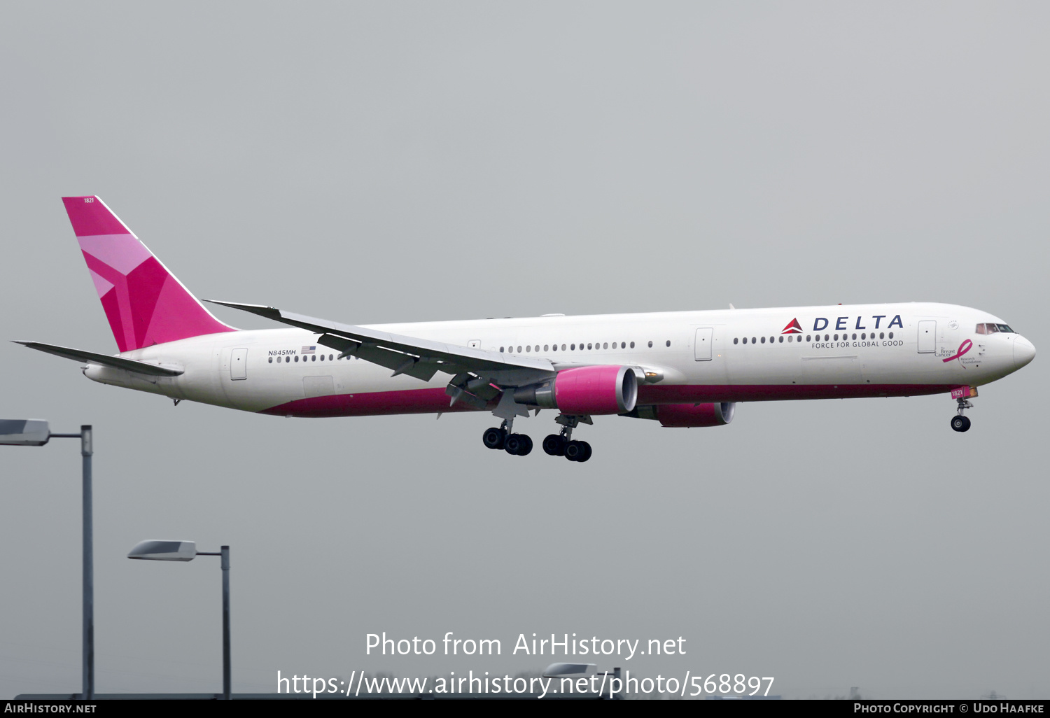 Aircraft Photo of N845MH | Boeing 767-432/ER | Delta Air Lines | AirHistory.net #568897