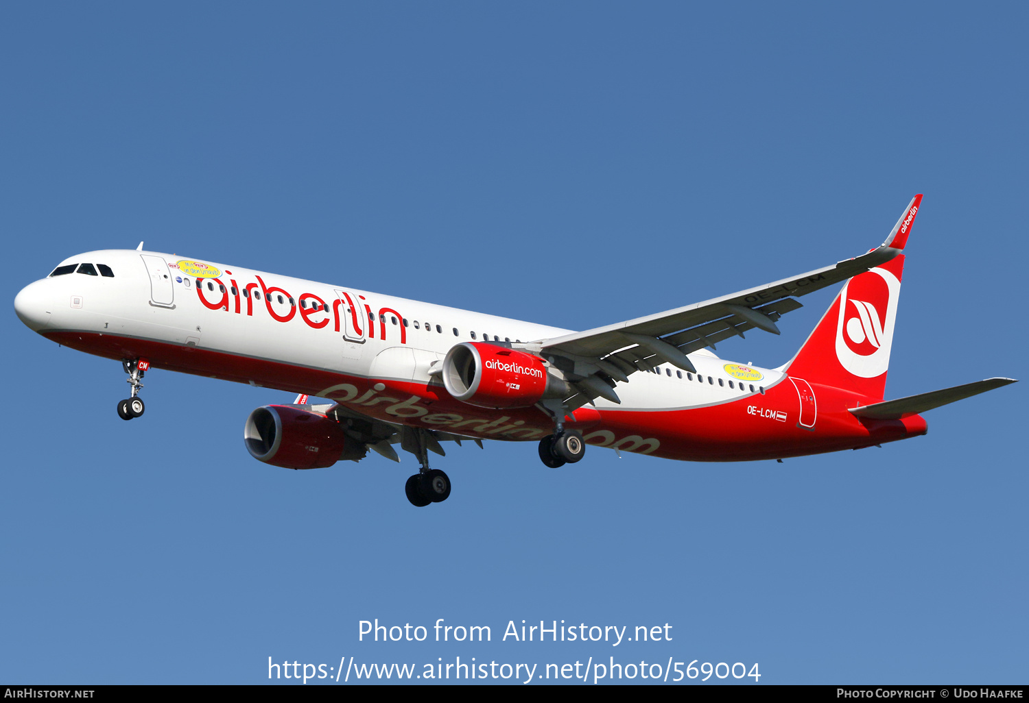 Aircraft Photo of OE-LCM | Airbus A321-211 | Air Berlin | AirHistory.net #569004