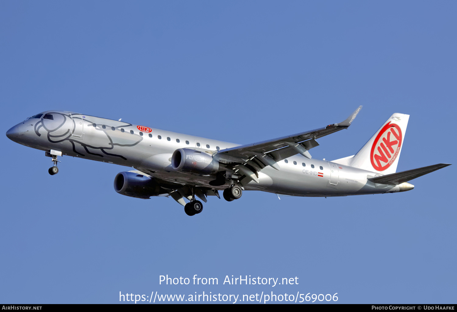 Aircraft Photo of OE-IHD | Embraer 190LR (ERJ-190-100LR) | Niki | AirHistory.net #569006