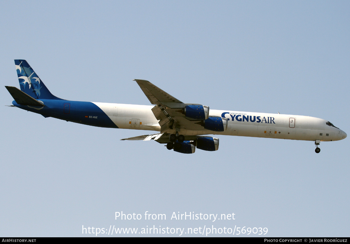 Aircraft Photo of EC-IGZ | McDonnell Douglas DC-8-73CF | Cygnus Air | AirHistory.net #569039