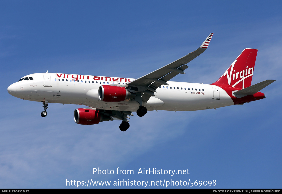 Aircraft Photo of N361VA | Airbus A320-214 | Virgin America | AirHistory.net #569098