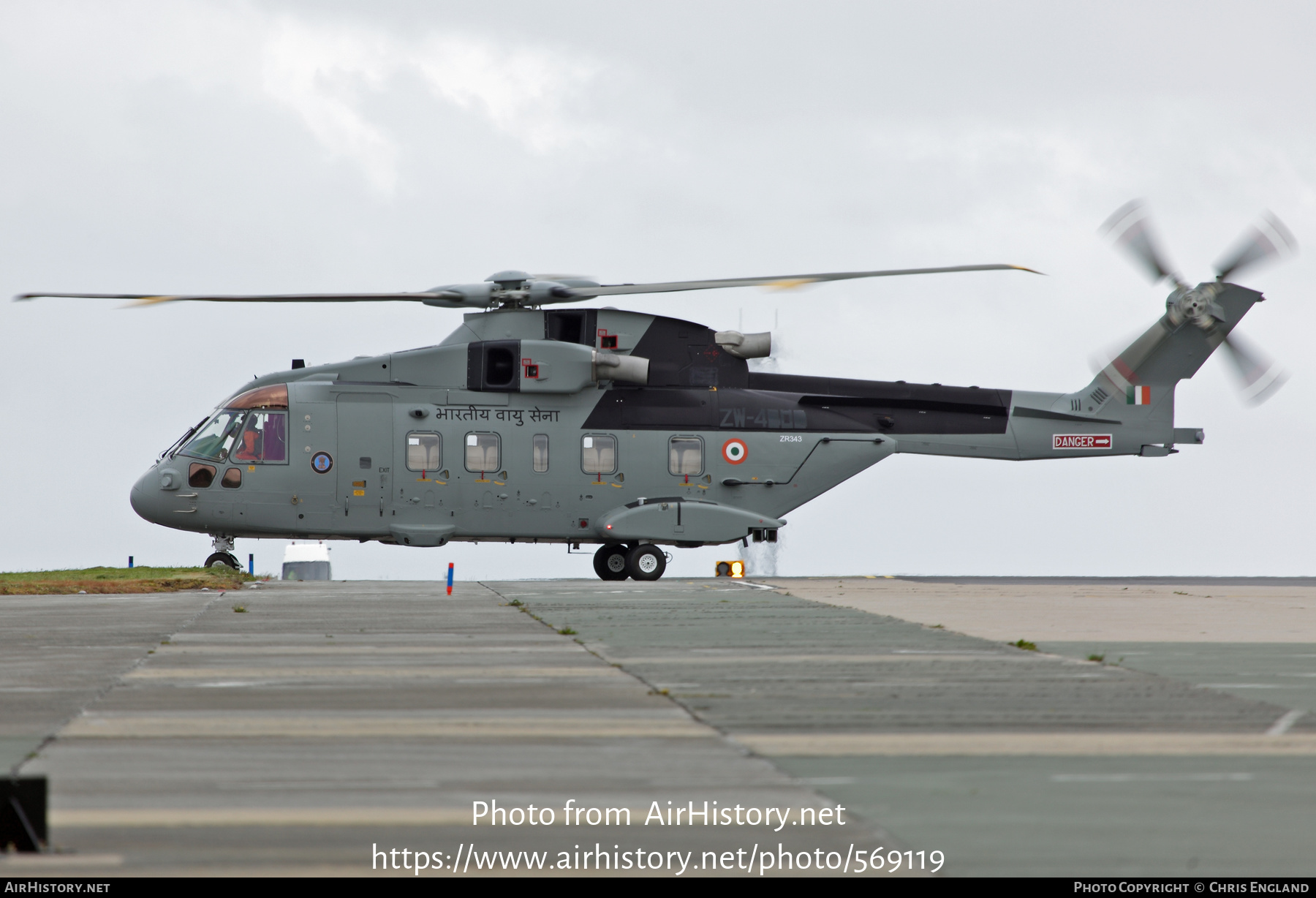 Aircraft Photo of ZR343 | AgustaWestland AW101-641 | India - Air Force | AirHistory.net #569119