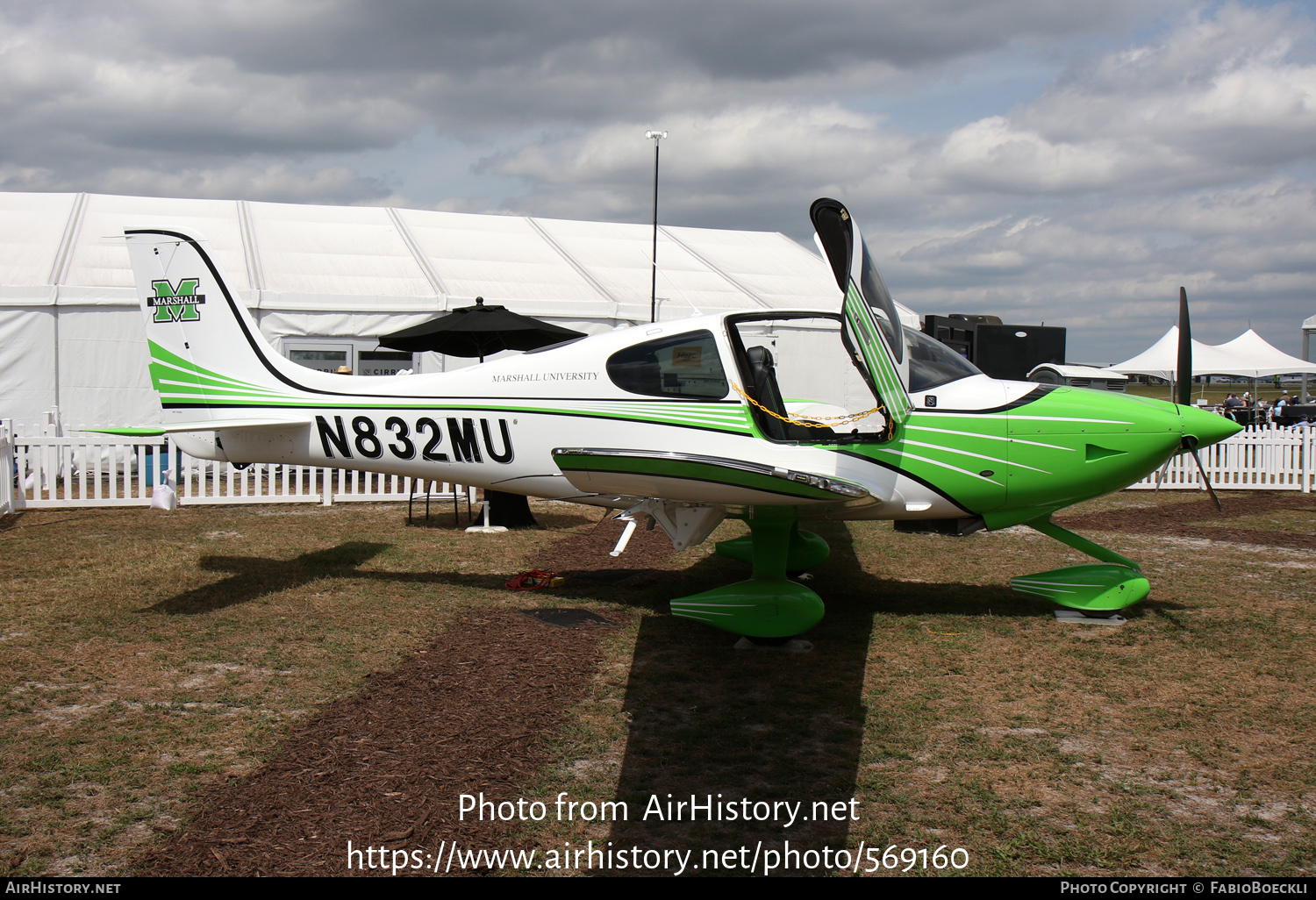 Aircraft Photo of N832MU | Cirrus SR-20 G6 | Marshall University | AirHistory.net #569160