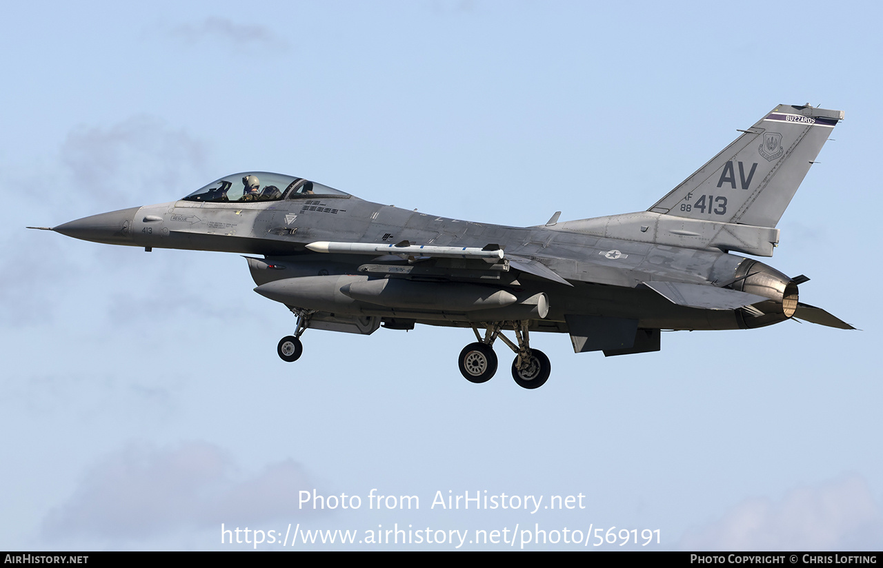 Aircraft Photo of 88-0413 / AF88-413 | General Dynamics F-16CG Fighting Falcon | USA - Air Force | AirHistory.net #569191