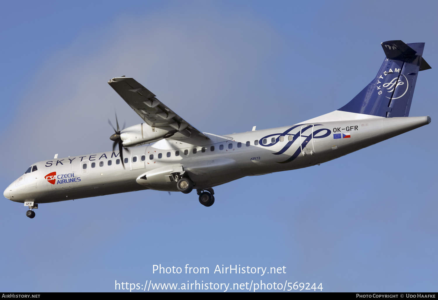 Aircraft Photo of OK-GFR | ATR ATR-72-500 (ATR-72-212A) | ČSA - Czech Airlines | AirHistory.net #569244