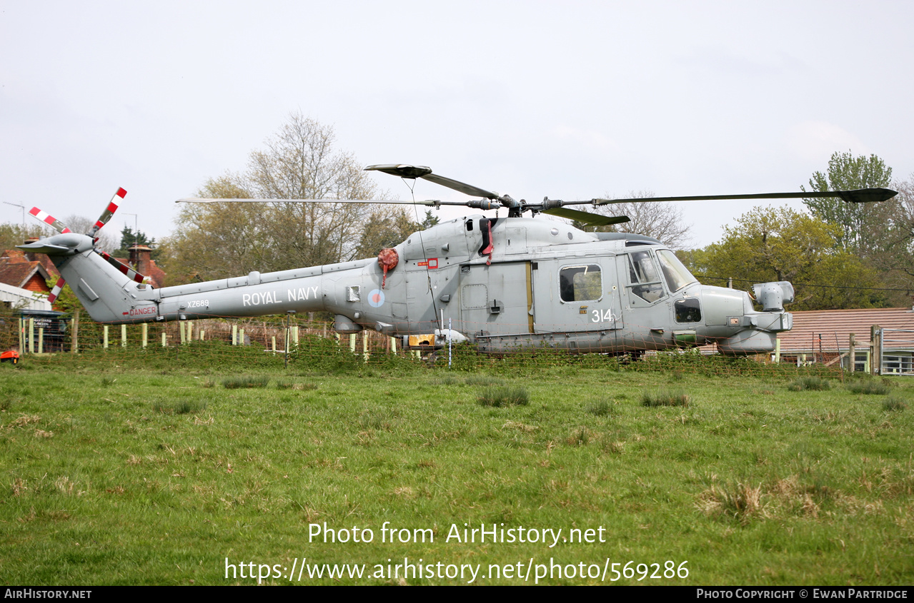 Aircraft Photo of XZ689 | Westland WG-13 Lynx HMA8SRU | UK - Navy | AirHistory.net #569286