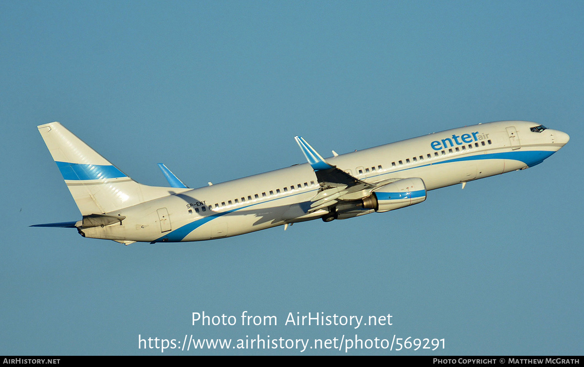 Aircraft Photo of SP-ENY | Boeing 737-86N | Enter Air | AirHistory.net #569291