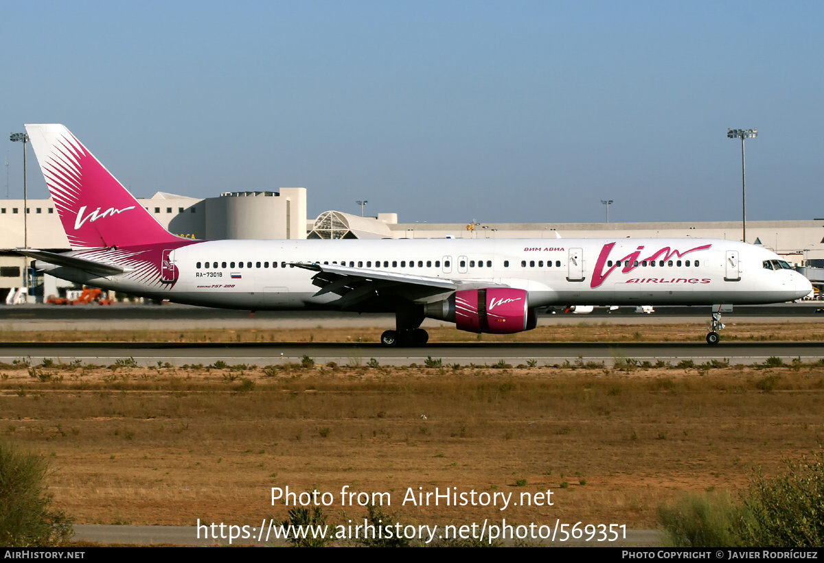 Aircraft Photo of RA-73018 | Boeing 757-230 | VIM Airlines | AirHistory.net #569351