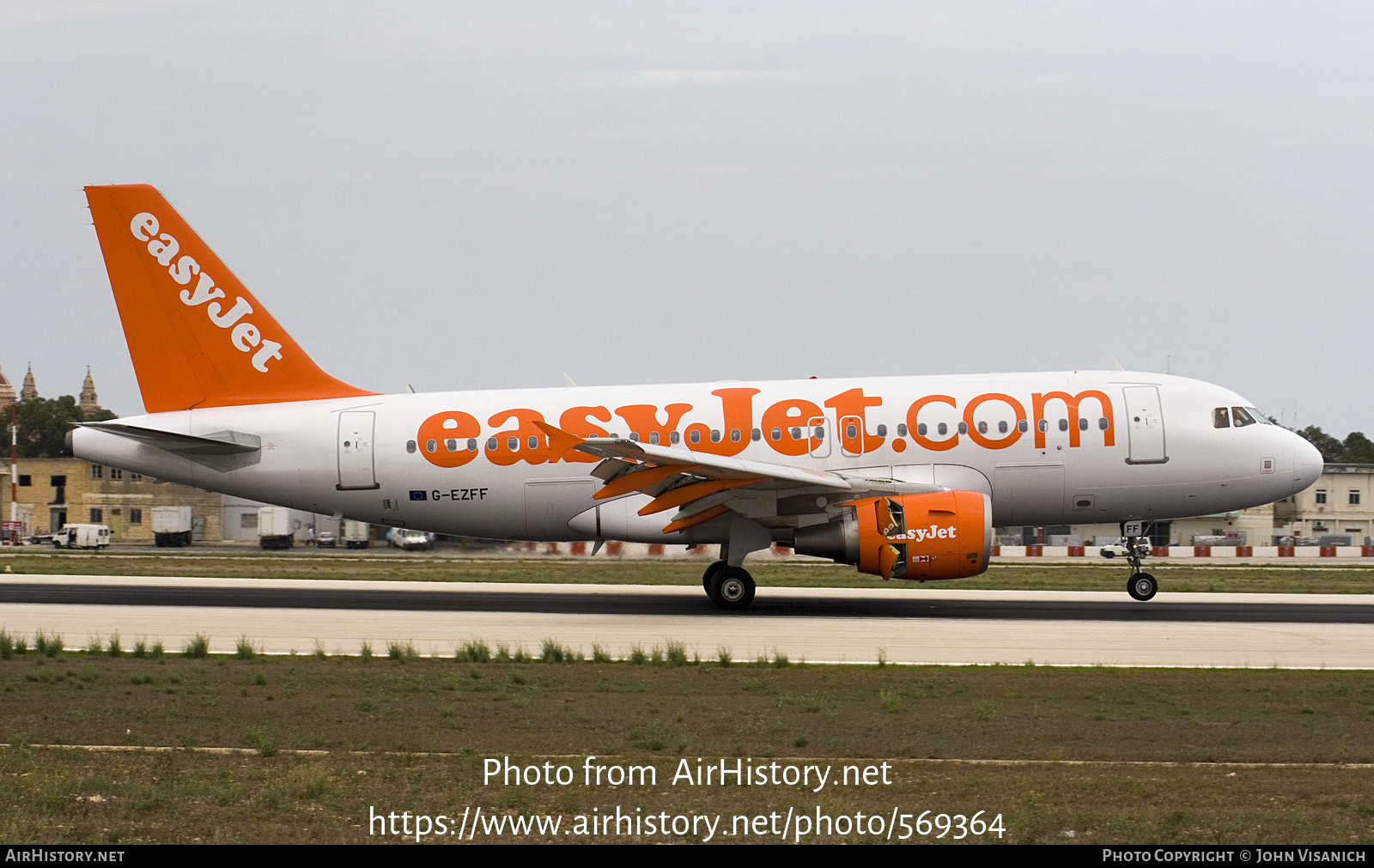 Aircraft Photo of G-EZFF | Airbus A319-111 | EasyJet | AirHistory.net #569364