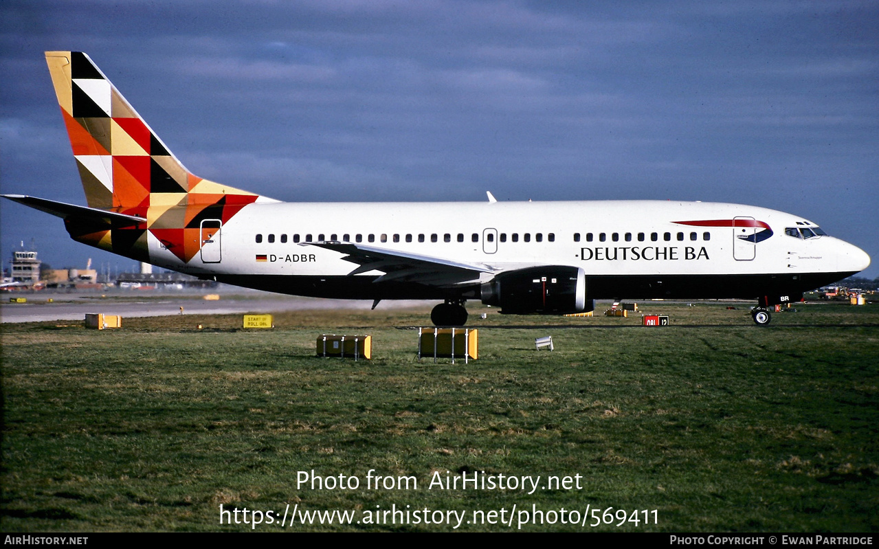 Aircraft Photo of D-ADBR | Boeing 737-31S | Deutsche BA | AirHistory.net #569411