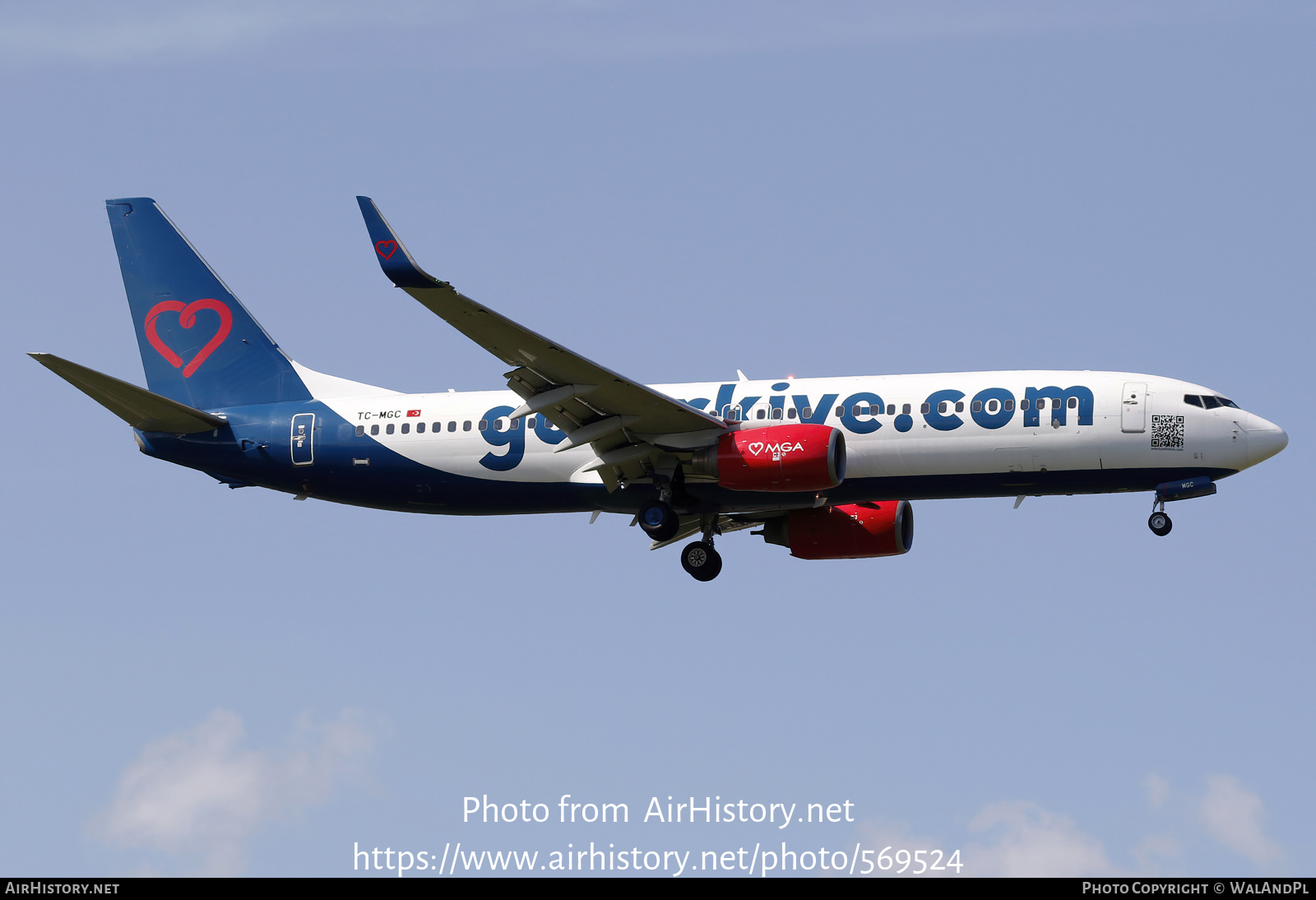 Aircraft Photo of TC-MGC | Boeing 737-83N | MGA - Mavi Gok Aviation | AirHistory.net #569524