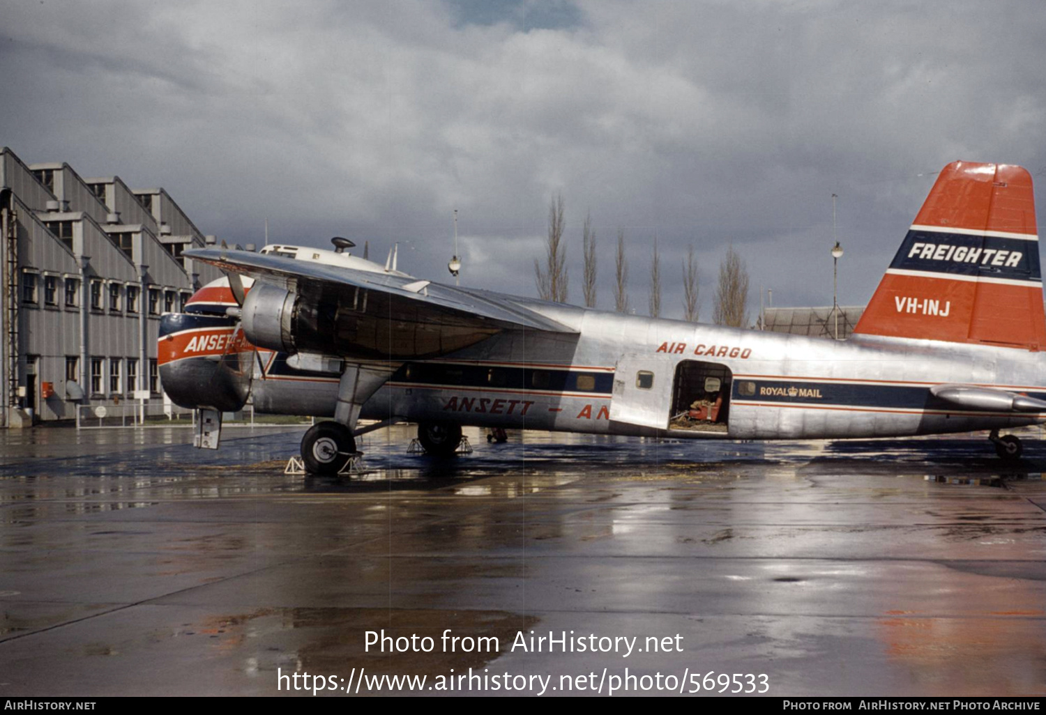 Aircraft Photo of VH-INJ | Bristol 170 Freighter Mk21E | Ansett - ANA Air Cargo | AirHistory.net #569533