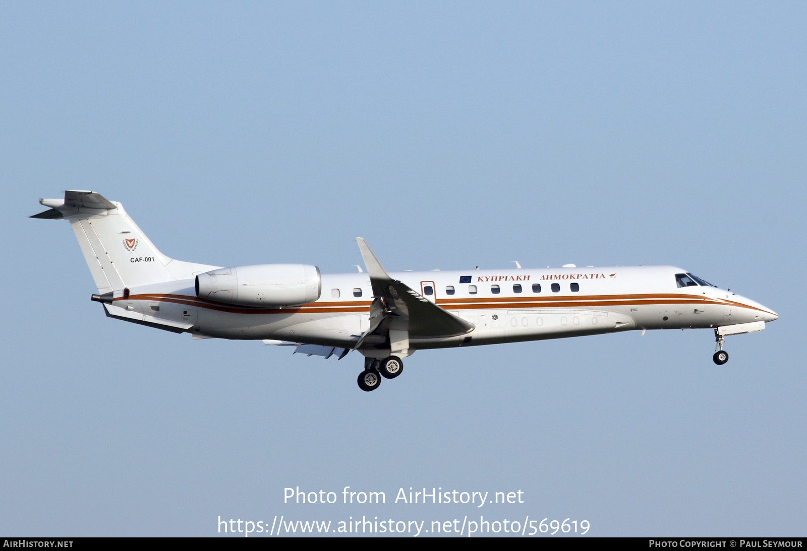 Aircraft Photo of CAF-001 | Embraer Legacy 600 (EMB-135BJ) | Cyprus - Air Force | AirHistory.net #569619