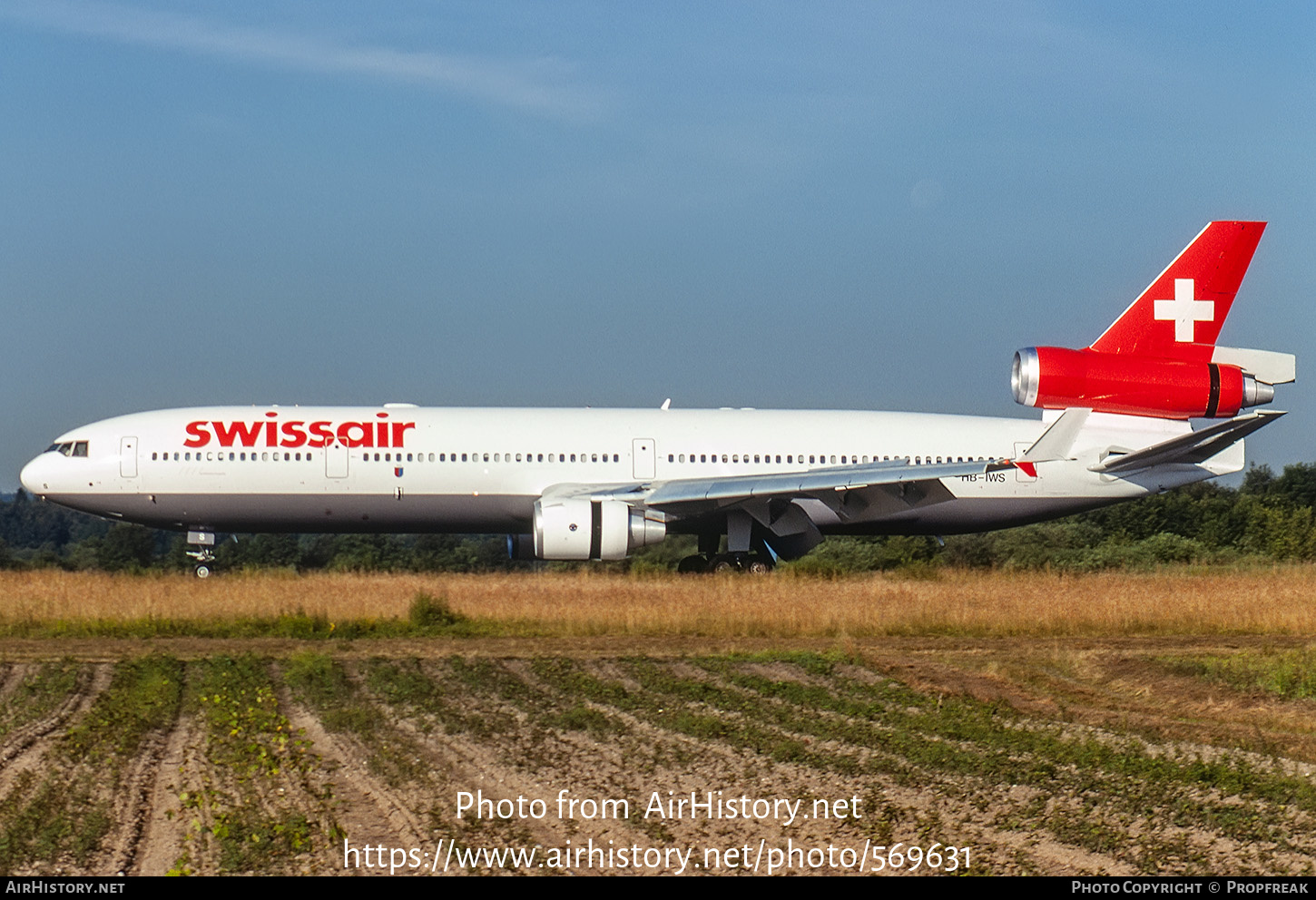 Aircraft Photo of HB-IWS | McDonnell Douglas MD-11 | Swissair | AirHistory.net #569631