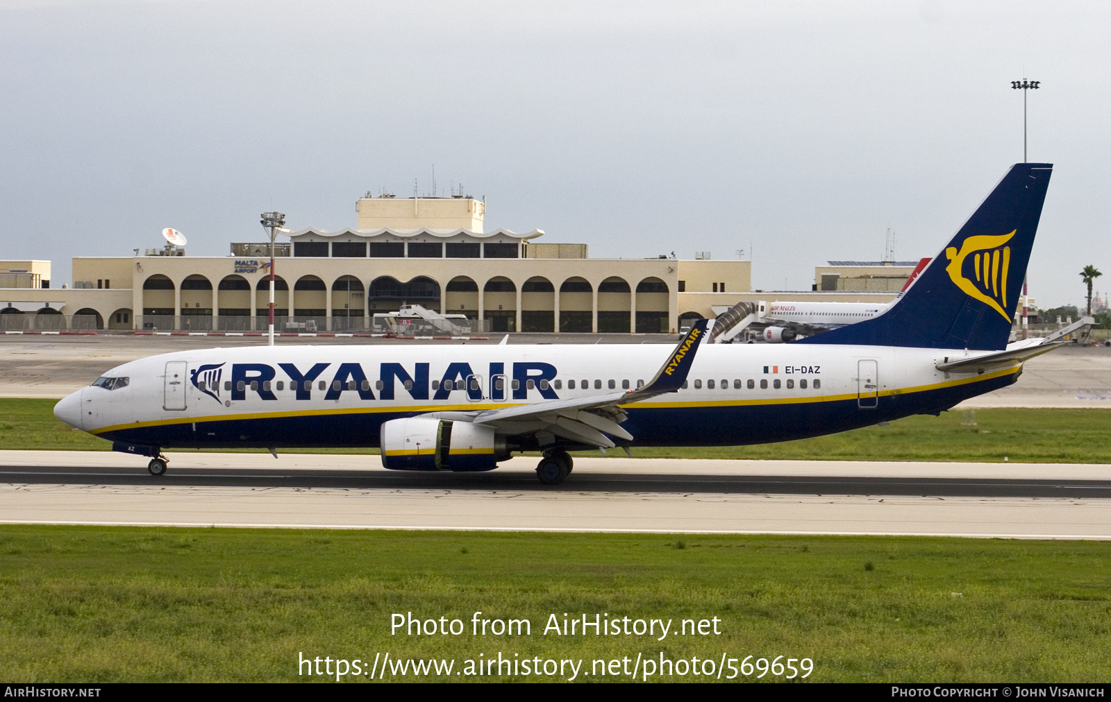 Aircraft Photo of EI-DAZ | Boeing 737-8AS | Ryanair | AirHistory.net #569659