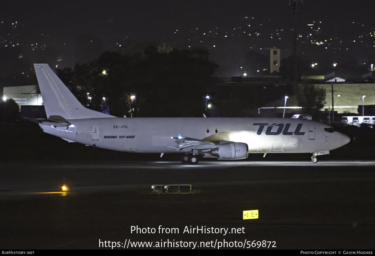 Aircraft Photo of ZK-JTQ | Boeing 737-476(SF) | Toll Priority | AirHistory.net #569872