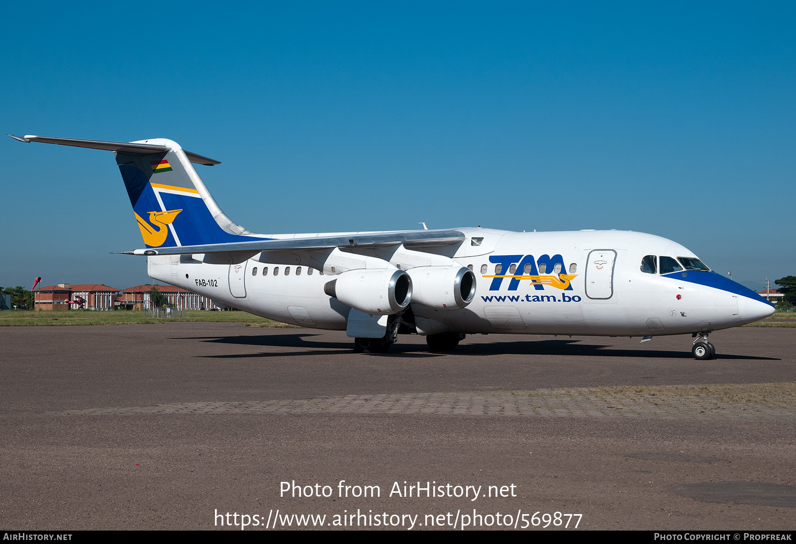 Aircraft Photo of FAB-102 | British Aerospace BAe-146-200 | Bolivia - Transporte Aéreo Militar | AirHistory.net #569877