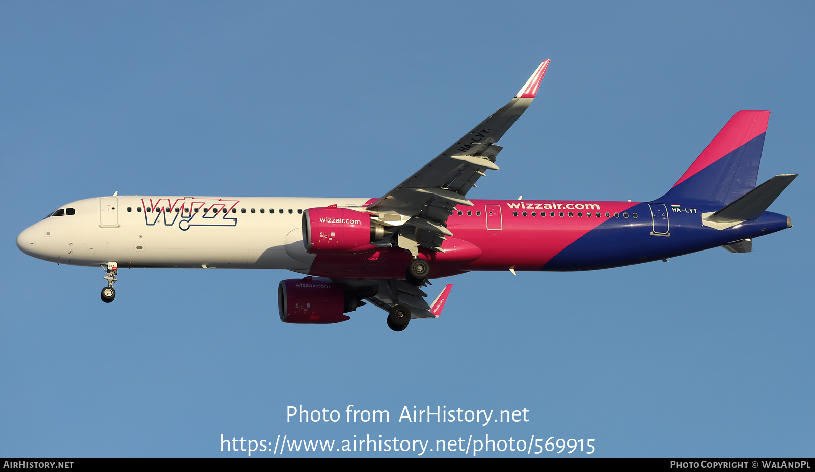 Aircraft Photo of HA-LVY | Airbus A321-271NX | Wizz Air | AirHistory.net #569915