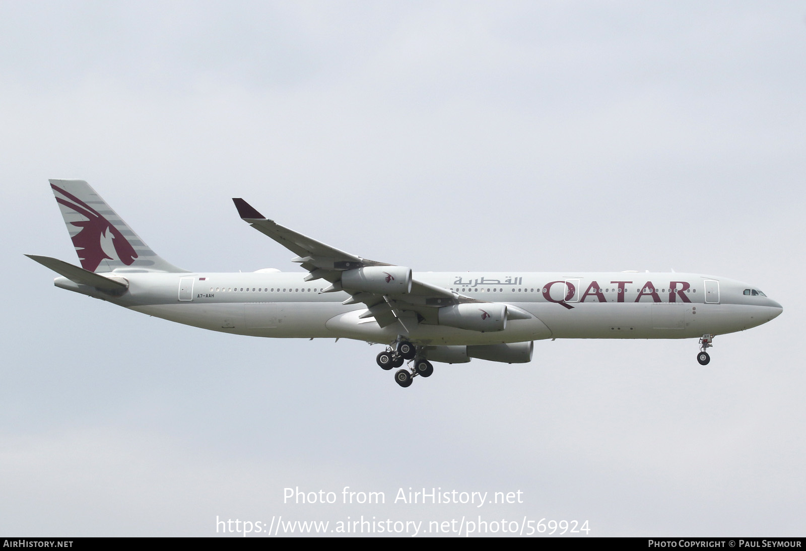 Aircraft Photo of A7-AAH | Airbus A340-313 | Qatar Amiri Flight | AirHistory.net #569924