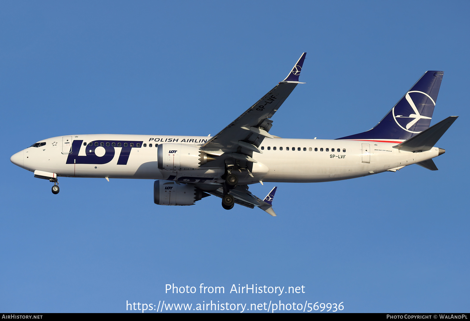 Aircraft Photo of SP-LVF | Boeing 737-8 Max 8 | LOT Polish Airlines - Polskie Linie Lotnicze | AirHistory.net #569936