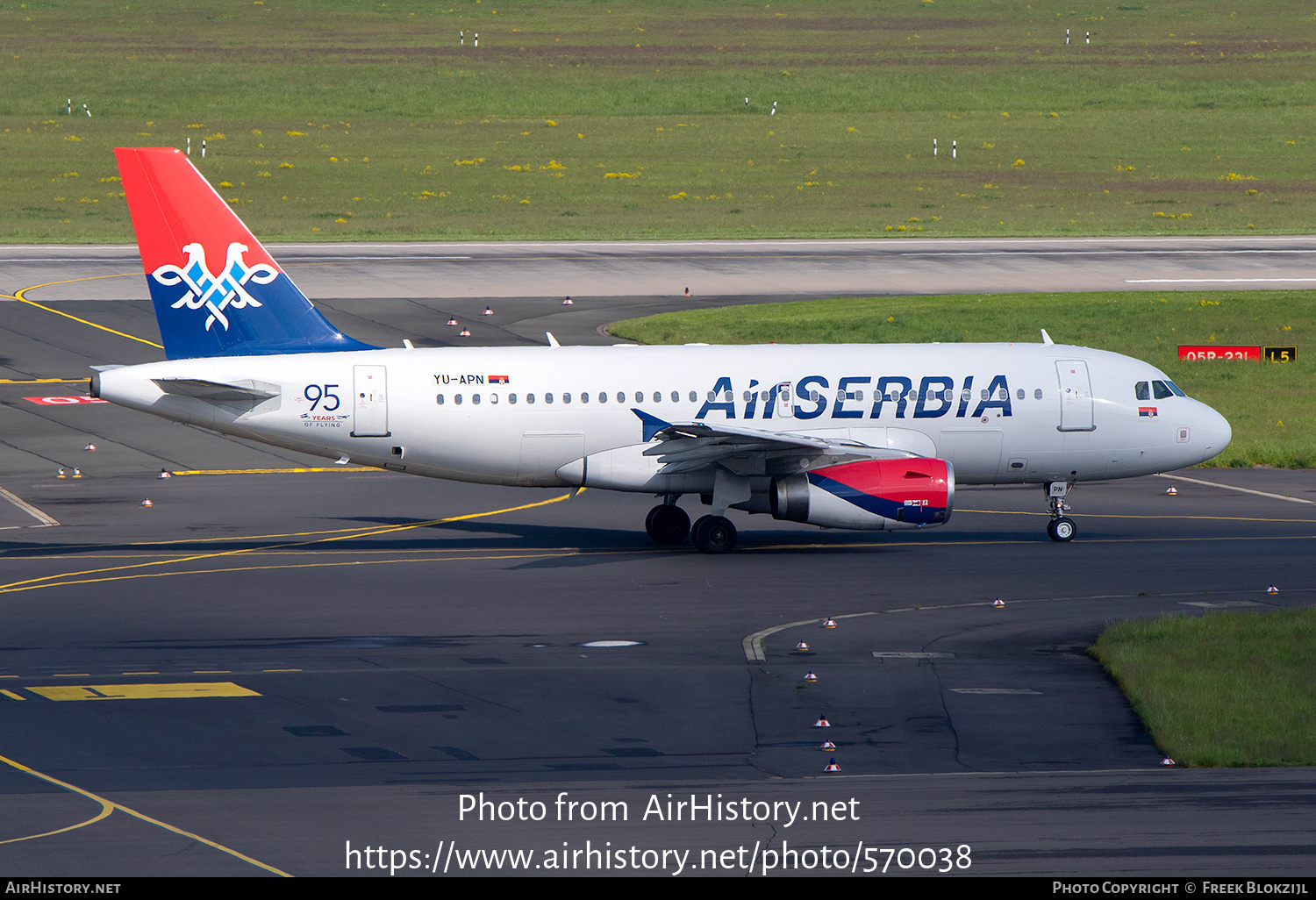 Aircraft Photo of YU-APN | Airbus A319-132 | Air Serbia | AirHistory.net #570038