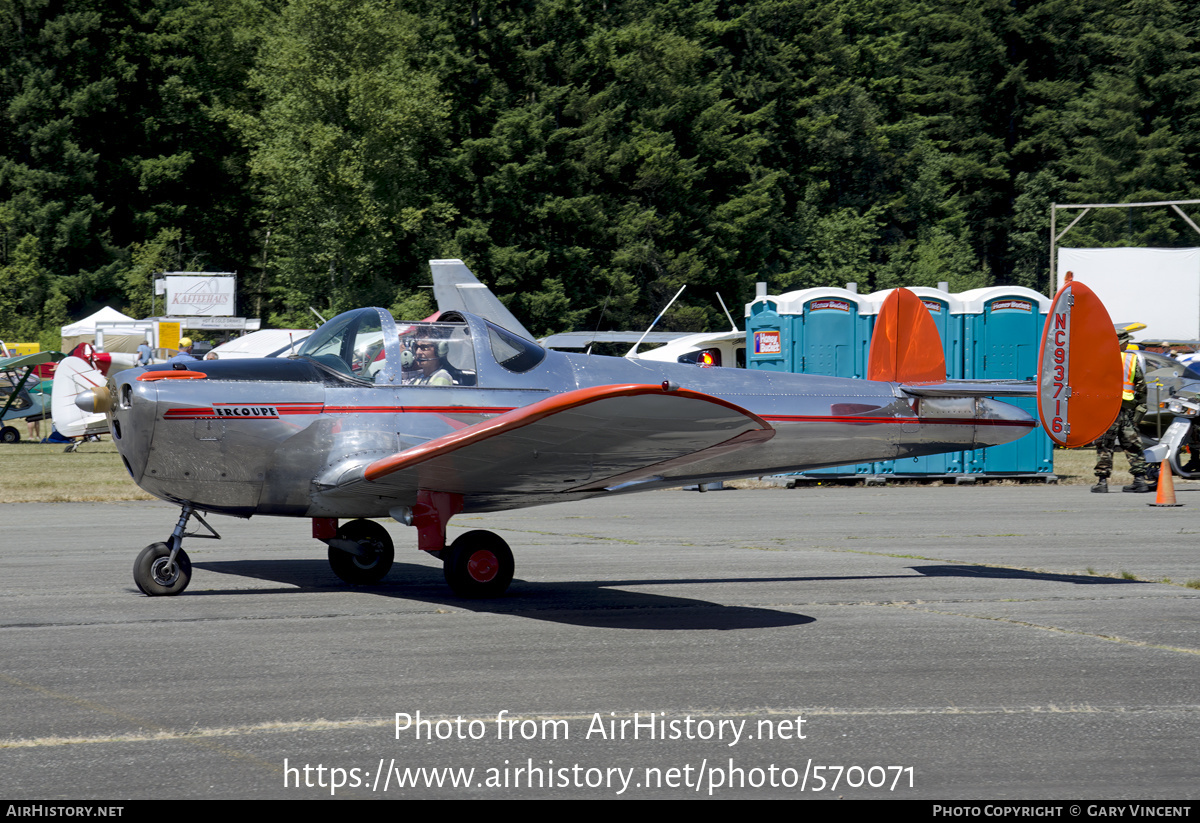 Aircraft Photo of N93716 / NC93716 | Erco 415C Ercoupe | AirHistory.net #570071