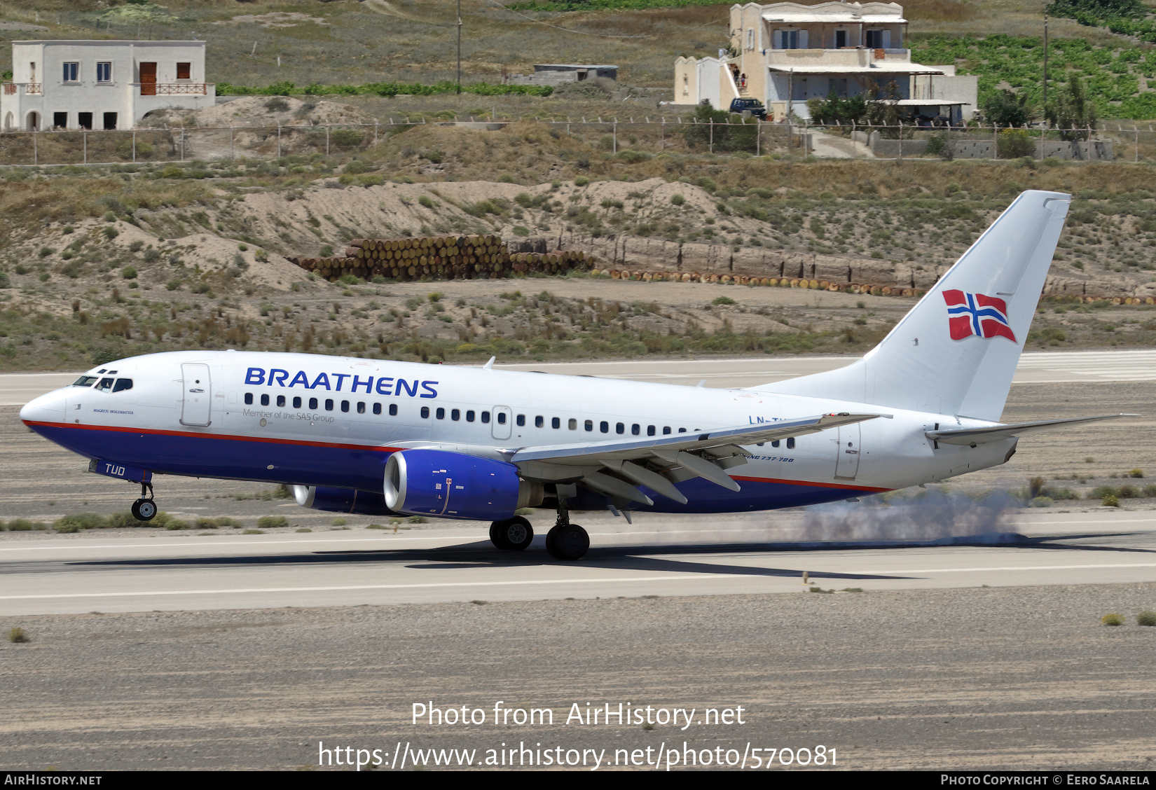 Aircraft Photo of LN-TUD | Boeing 737-705 | Braathens | AirHistory.net #570081