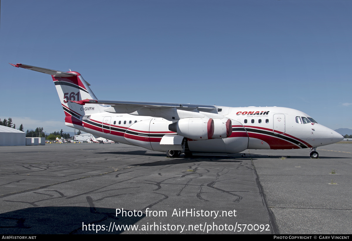 Aircraft Photo of C-GVFH | BAE Systems Avro 146-RJ85 | Conair Aviation | AirHistory.net #570092