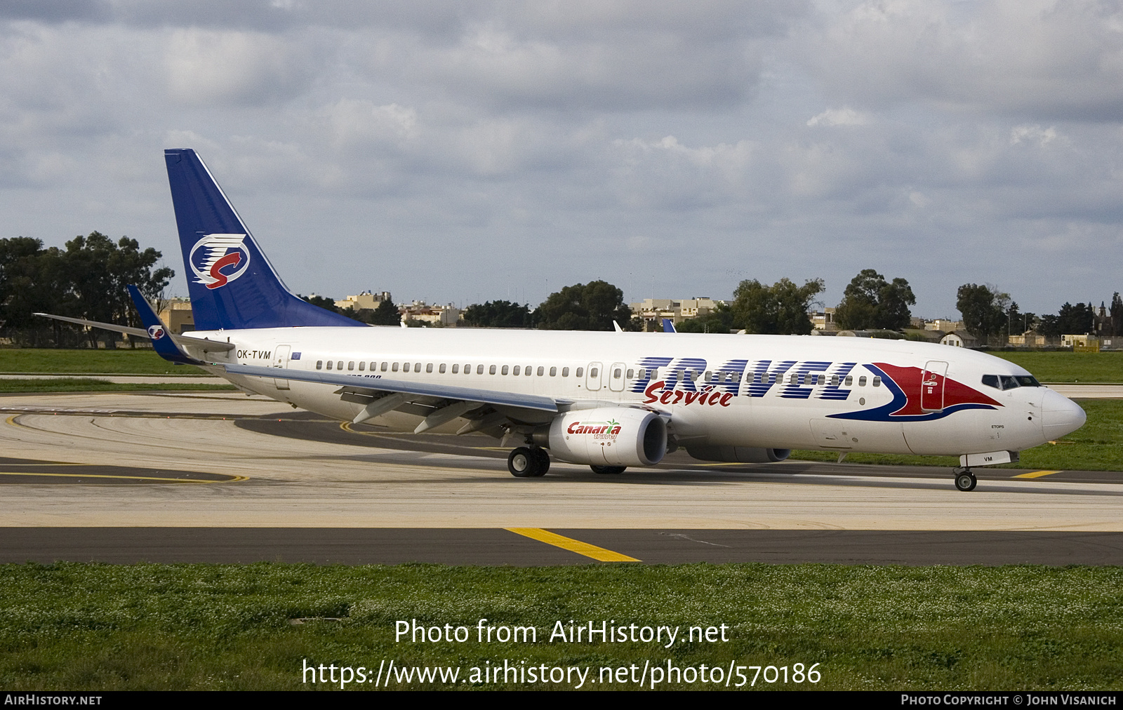 Aircraft Photo of OK-TVM | Boeing 737-8FN | Travel Service | AirHistory.net #570186