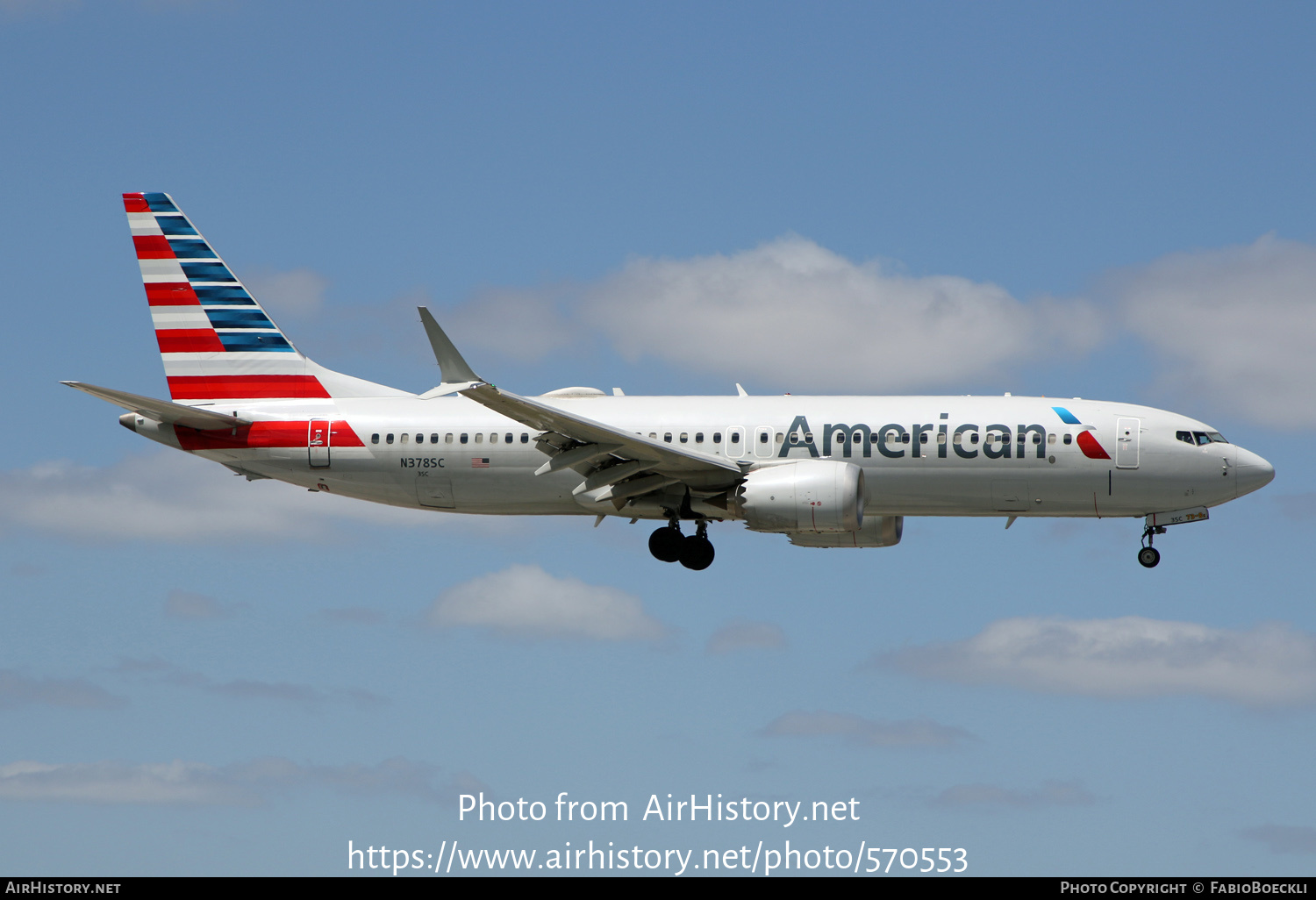 Aircraft Photo of N378SC | Boeing 737-8 Max 8 | American Airlines | AirHistory.net #570553