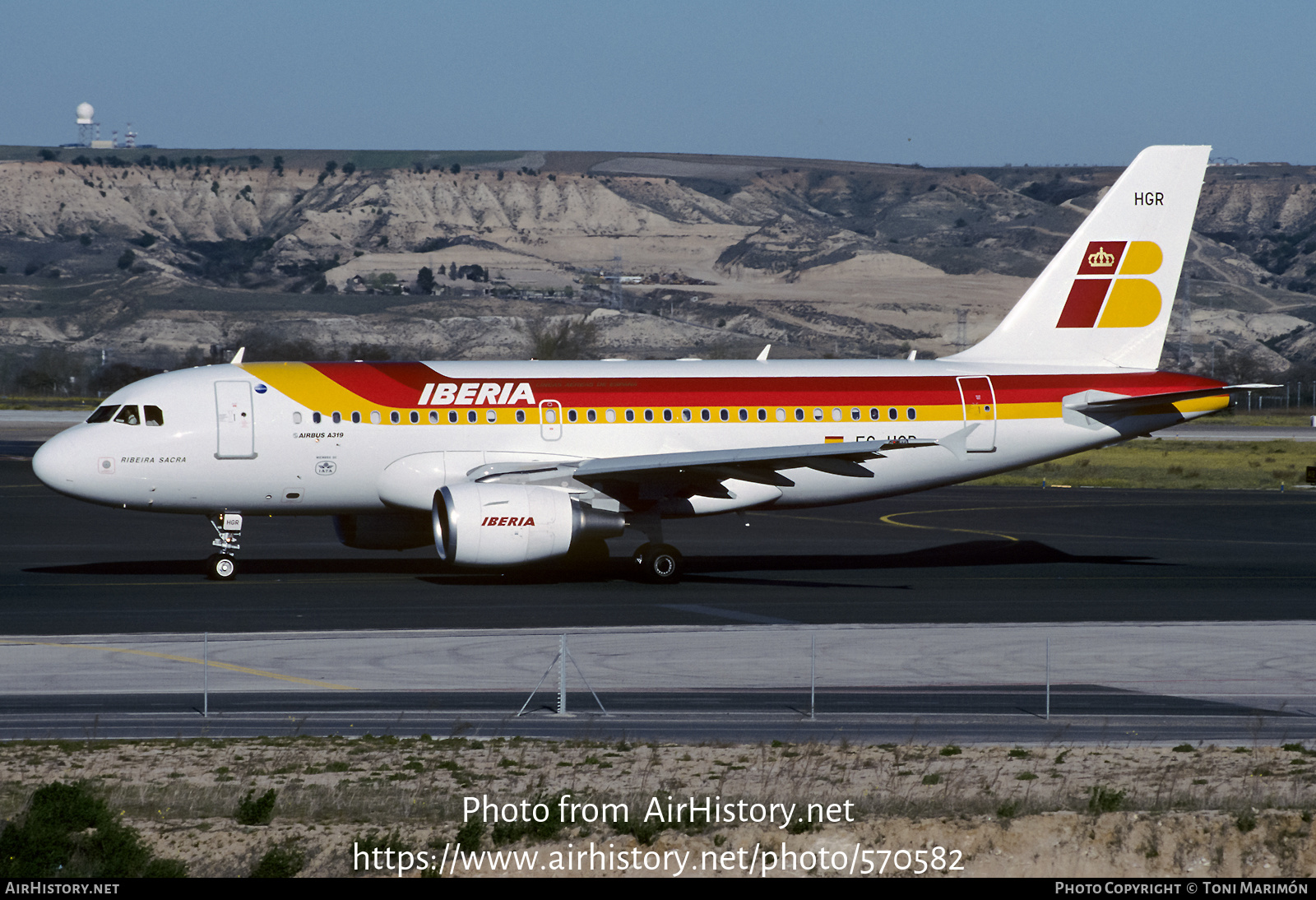 Aircraft Photo of EC-HGR | Airbus A319-112 | Iberia | AirHistory.net #570582