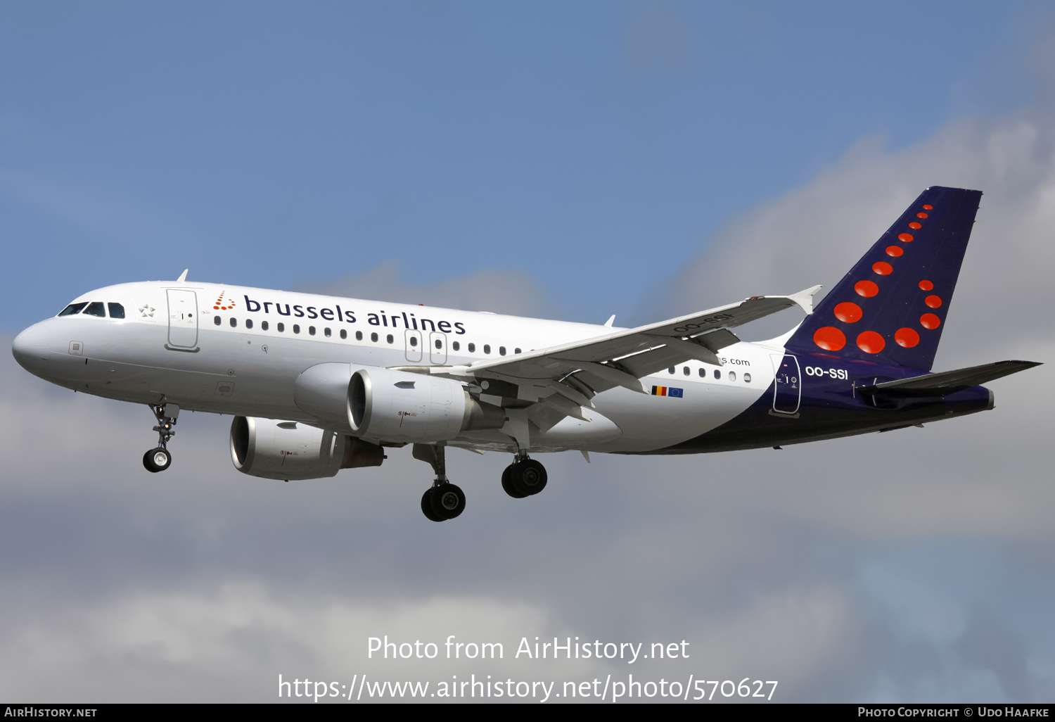 Aircraft Photo of OO-SSI | Airbus A319-112 | Brussels Airlines | AirHistory.net #570627