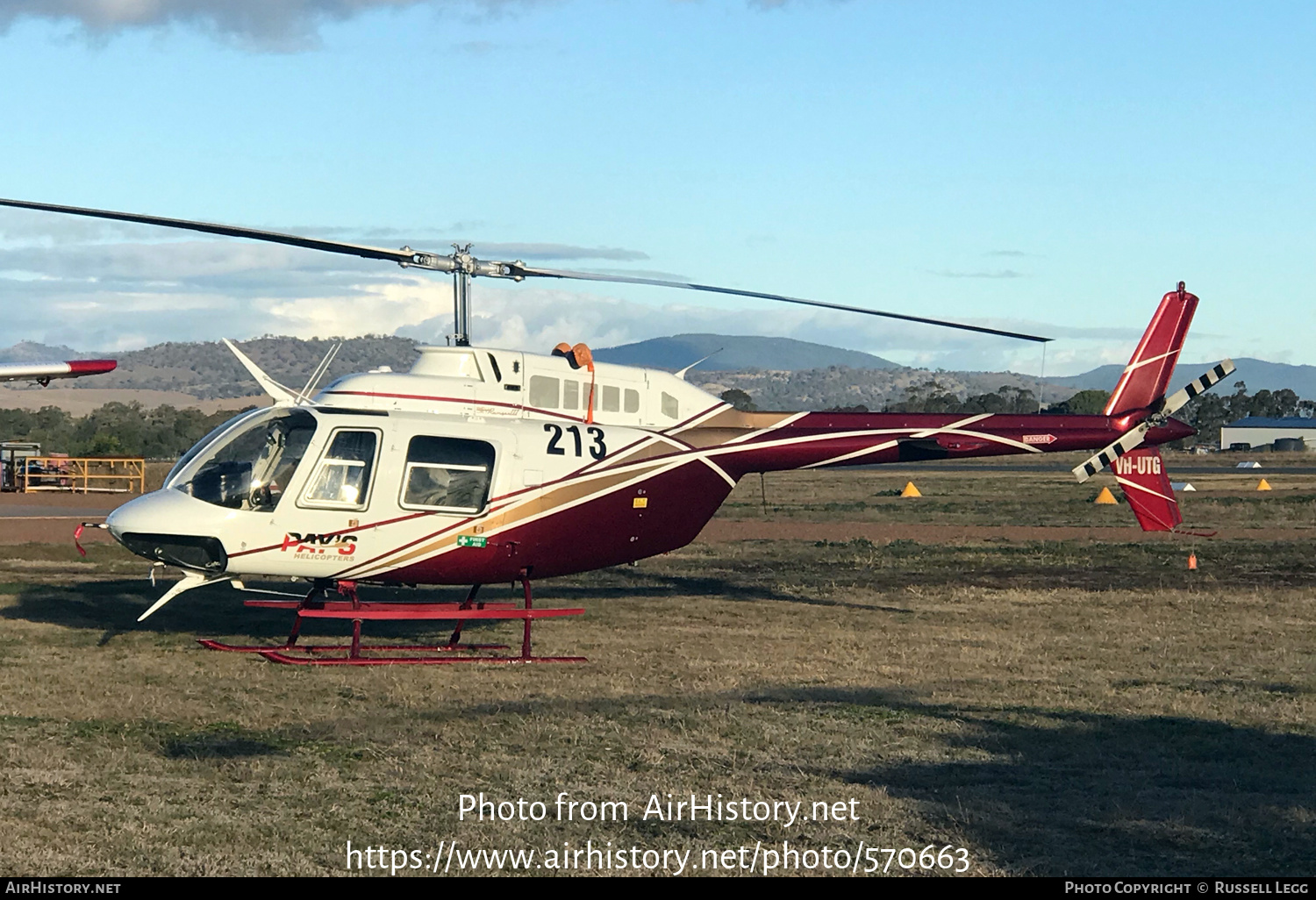 Aircraft Photo of VH-UTG | Bell 206B-2 JetRanger II | Pay's Helicopters | AirHistory.net #570663