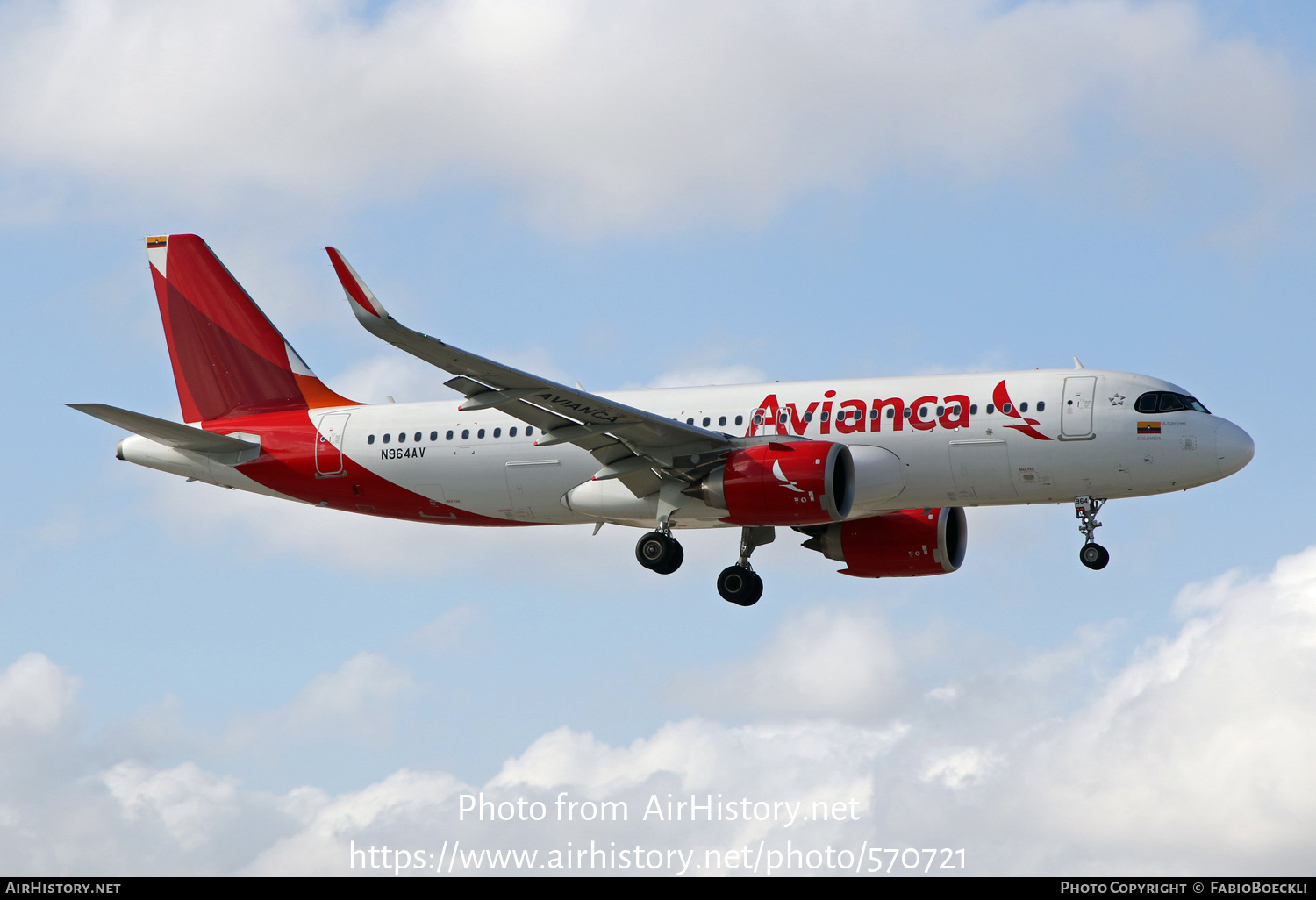 Aircraft Photo of N964AV | Airbus A320-251N | Avianca | AirHistory.net #570721