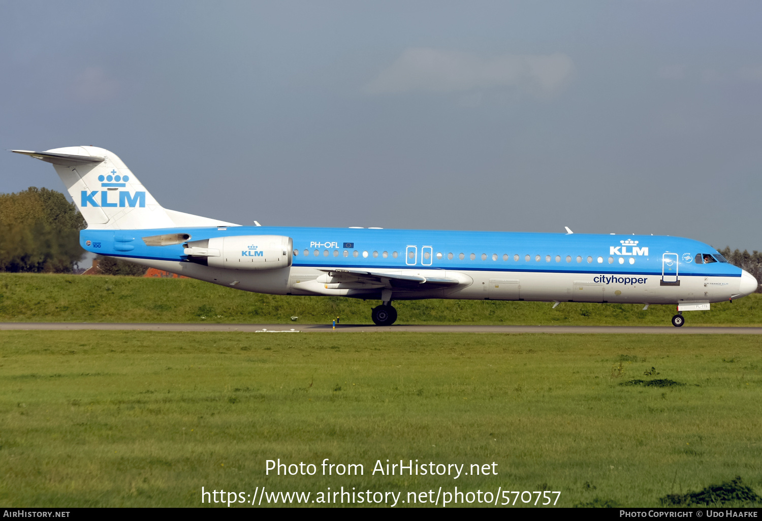 Aircraft Photo of PH-OFL | Fokker 100 (F28-0100) | KLM Cityhopper | AirHistory.net #570757