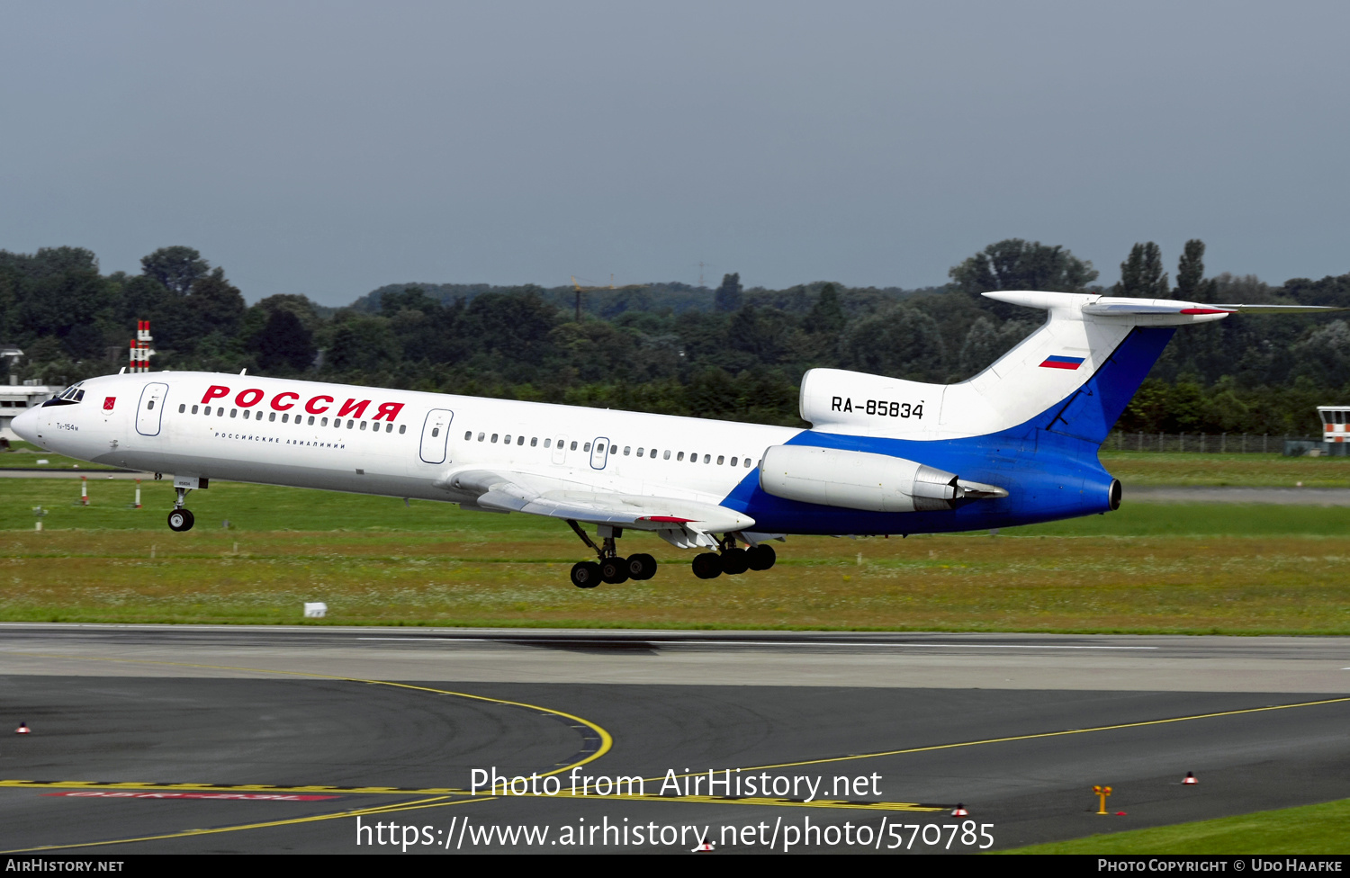 Aircraft Photo of RA-85834 | Tupolev Tu-154M | Rossiya - Russian Airlines | AirHistory.net #570785